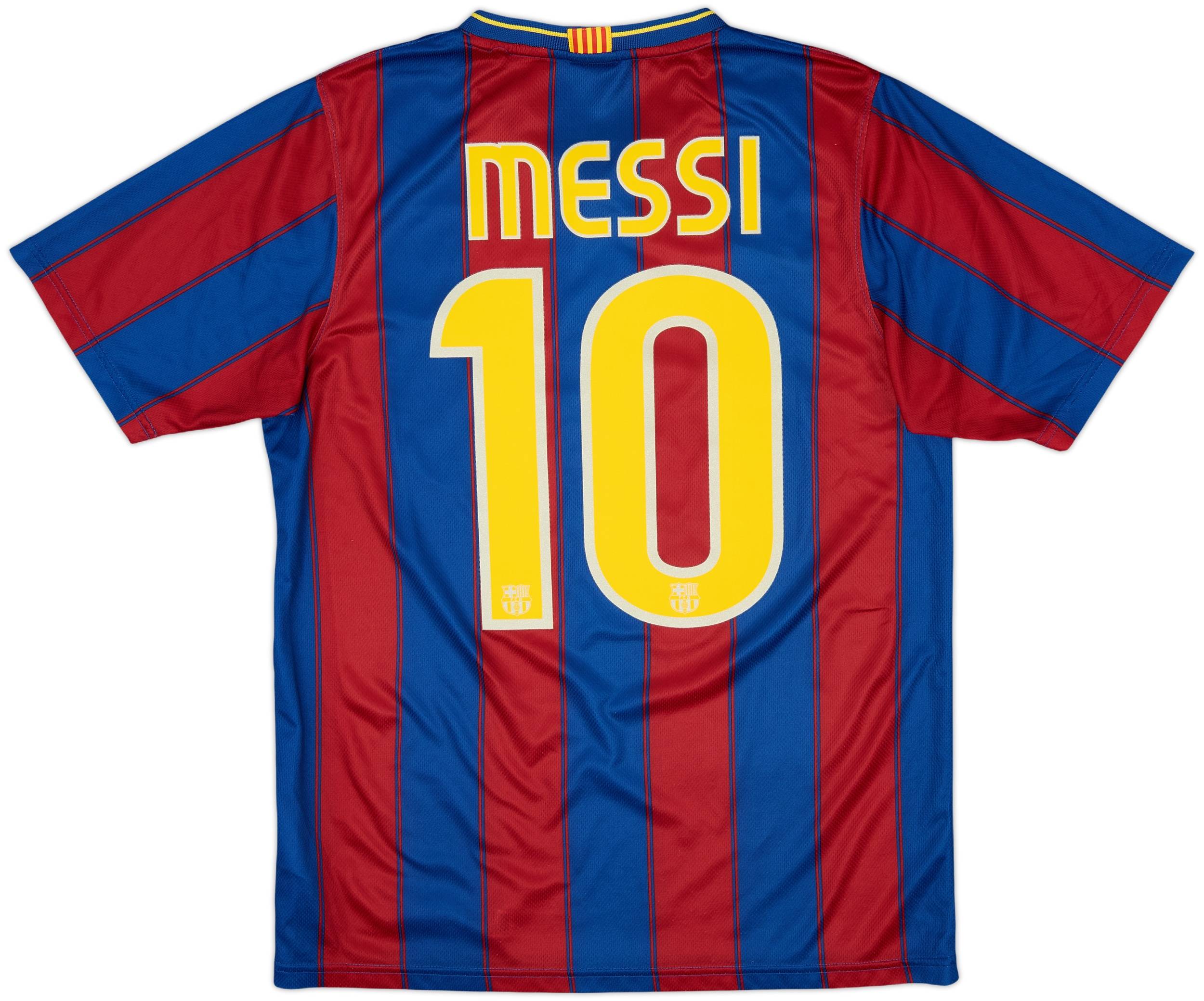 FC Barcelona MESSI 10 ホームシャツ 2009-10 Barcelona Basic Home Shirt Messi #10 - 7/10 - (S)