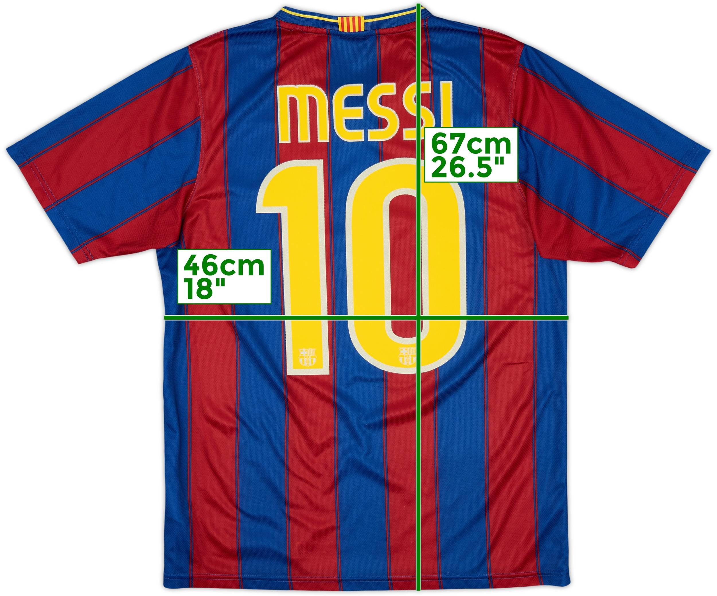 2009-10 Barcelona Basic Home Shirt Messi #10 - 7/10 - (S)