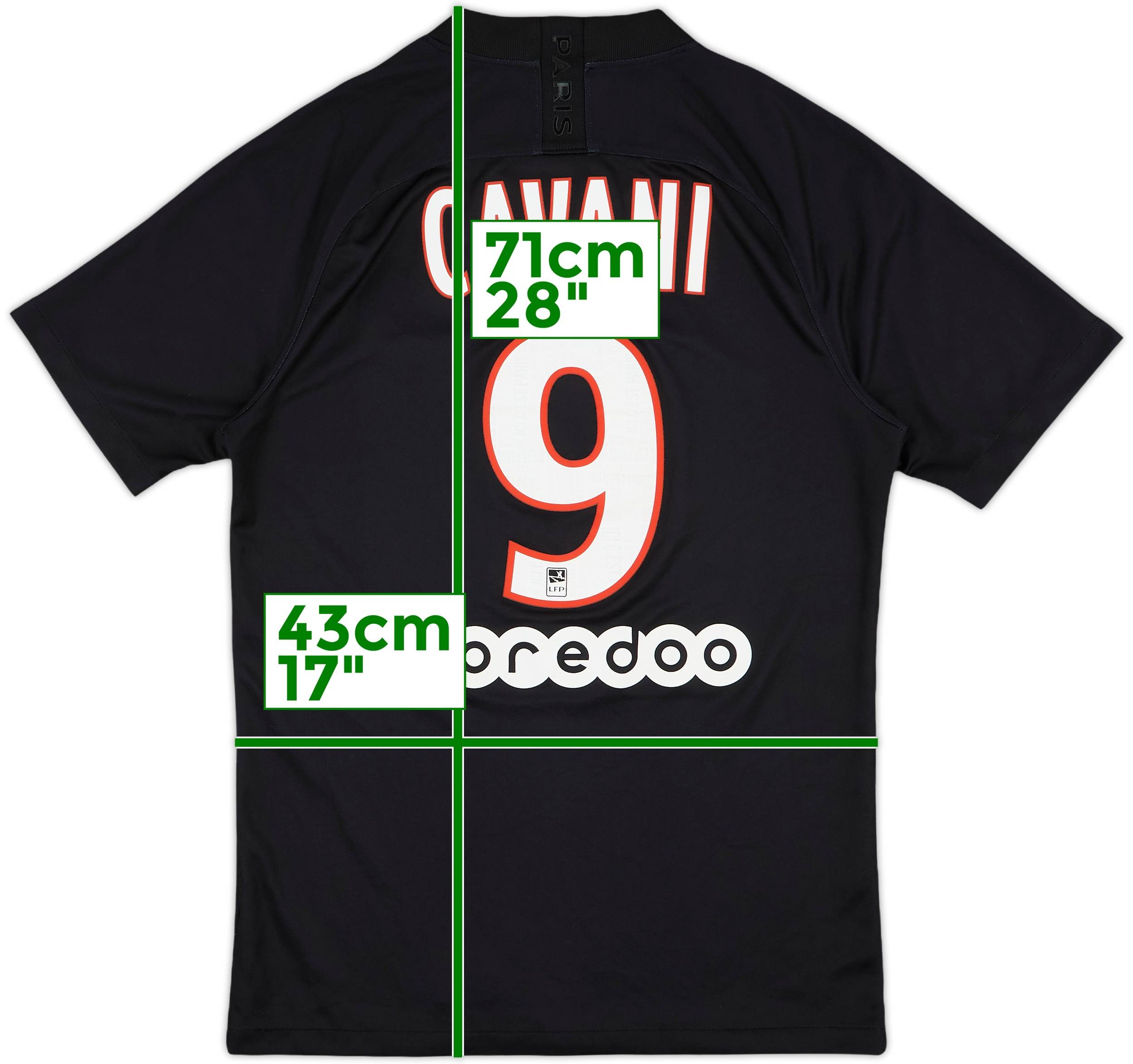 2019-20 Paris Saint-Germain Fourth Shirt Cavani #9 - 8/10 - (S)