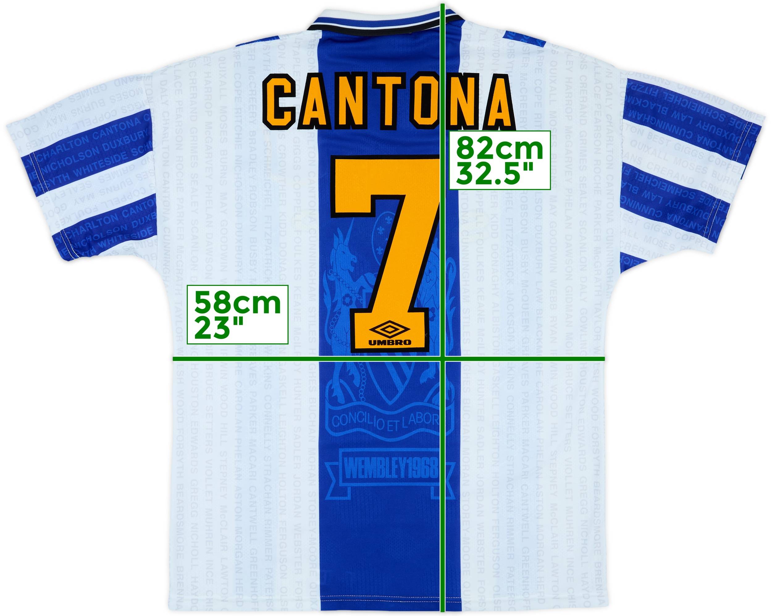 1994-96 Manchester United Third Shirt Cantona #7 - 9/10 - (XL)