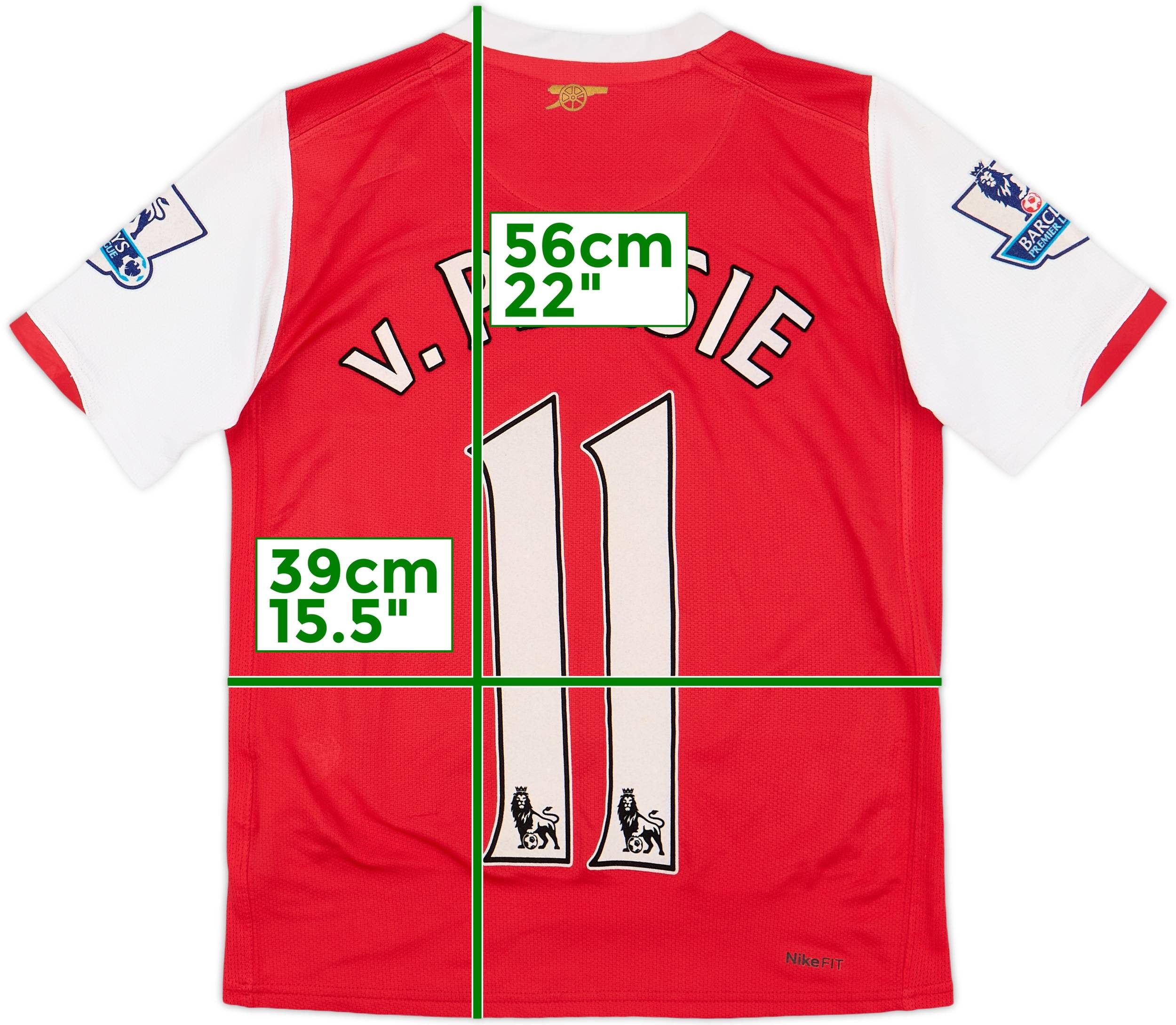 2006-08 Arsenal Home Shirt v. Persie #11 - 9/10 - (S.Boys)