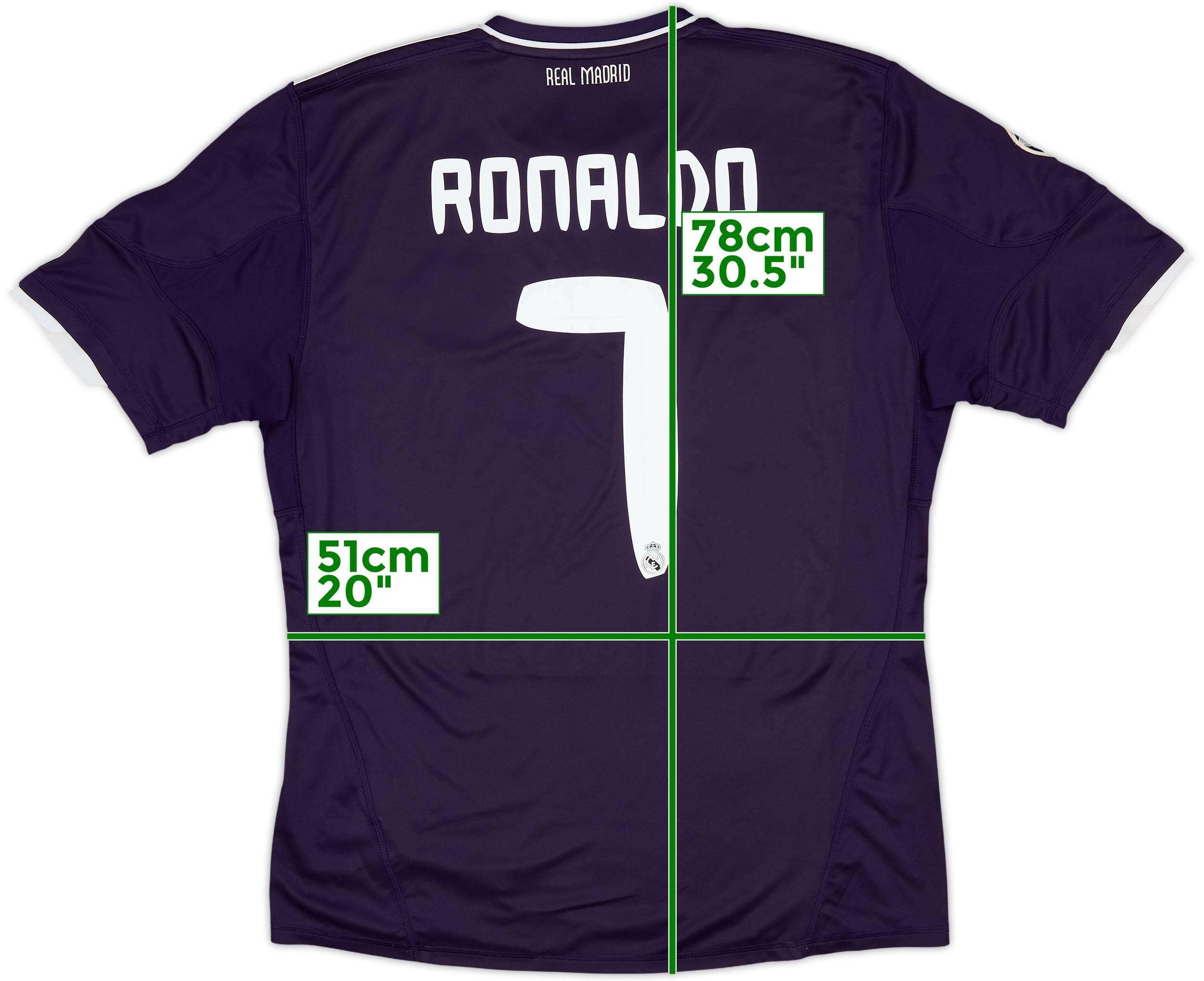 2010-11 Real Madrid CL Third Shirt Ronaldo #7 - 5/10 - (L)