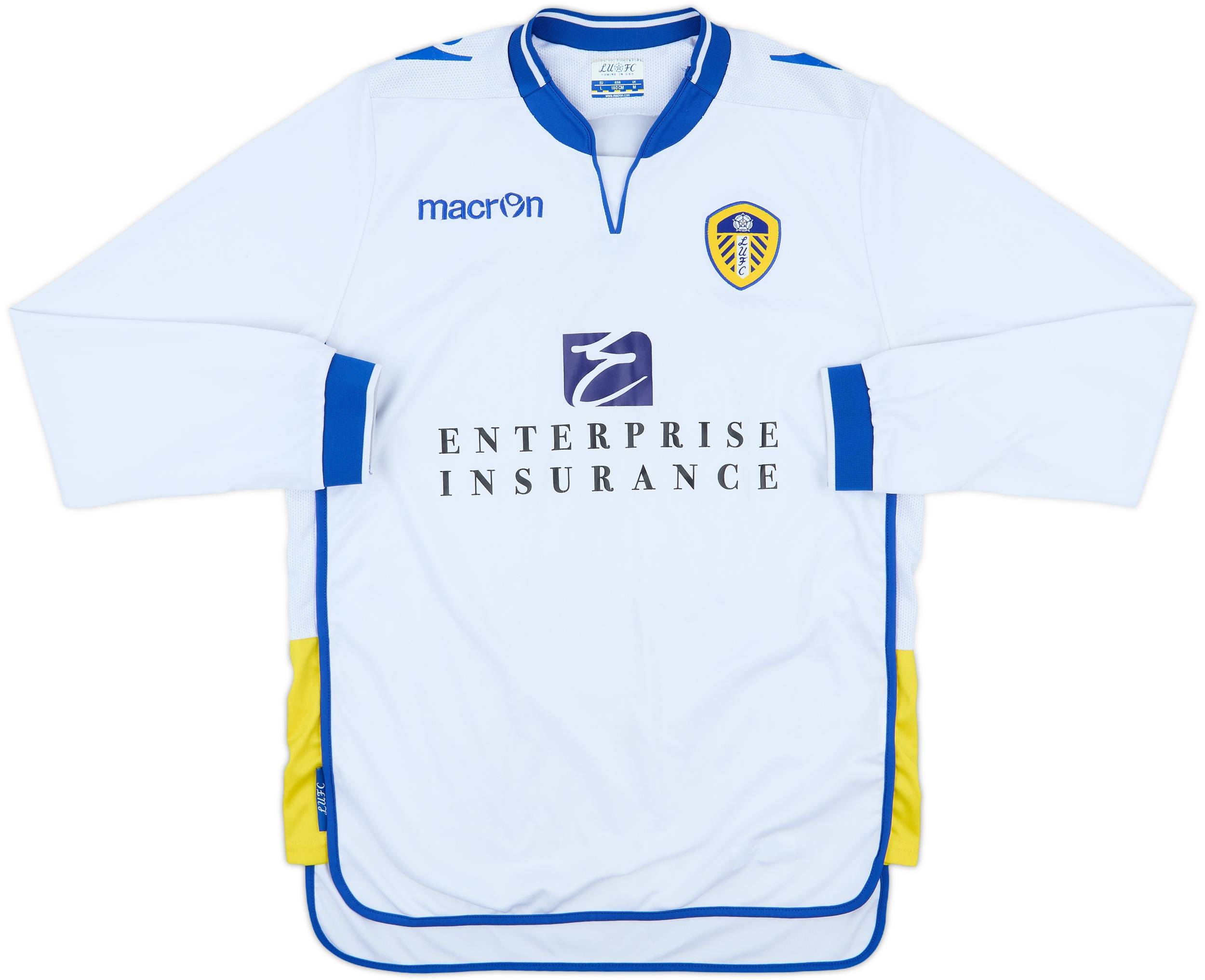 2012-13 Leeds United Home L/S Shirt - 7/10 - (M)