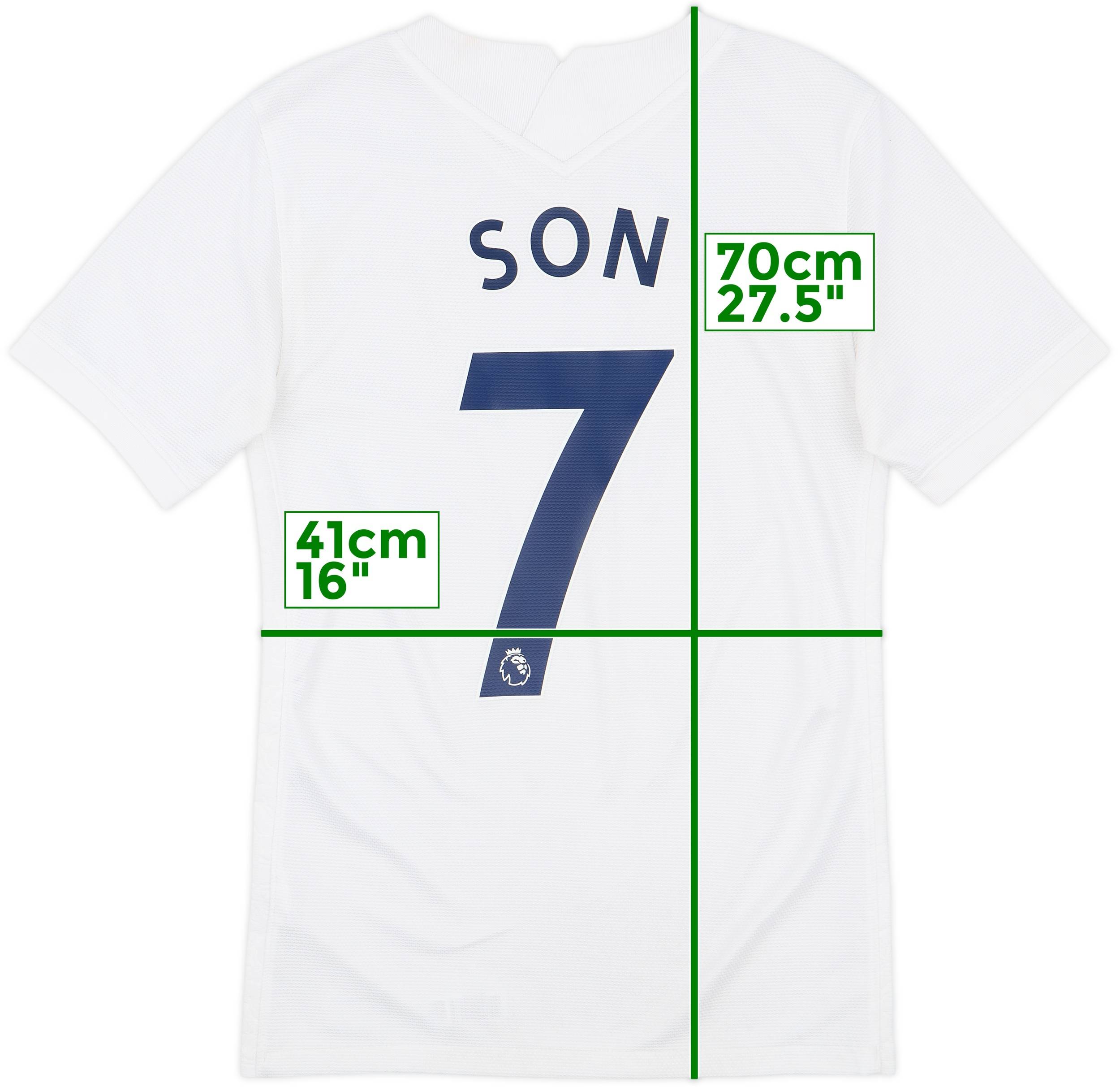 2021-22 Tottenham Home Shirt Son #7 - 9/10 - (XS)