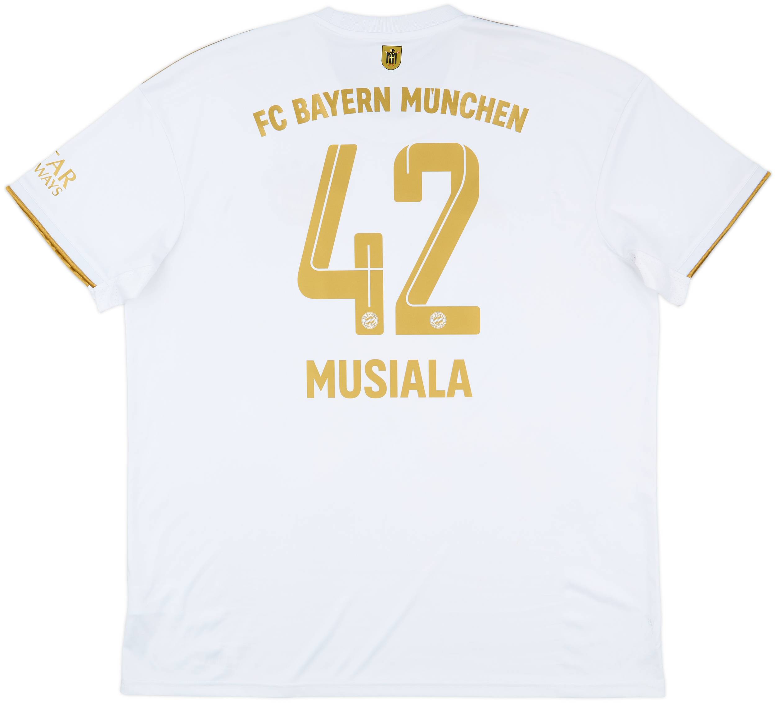 2022-23 Bayern Munich Away Shirt Musiala #42 - 7/10 - (XXL)