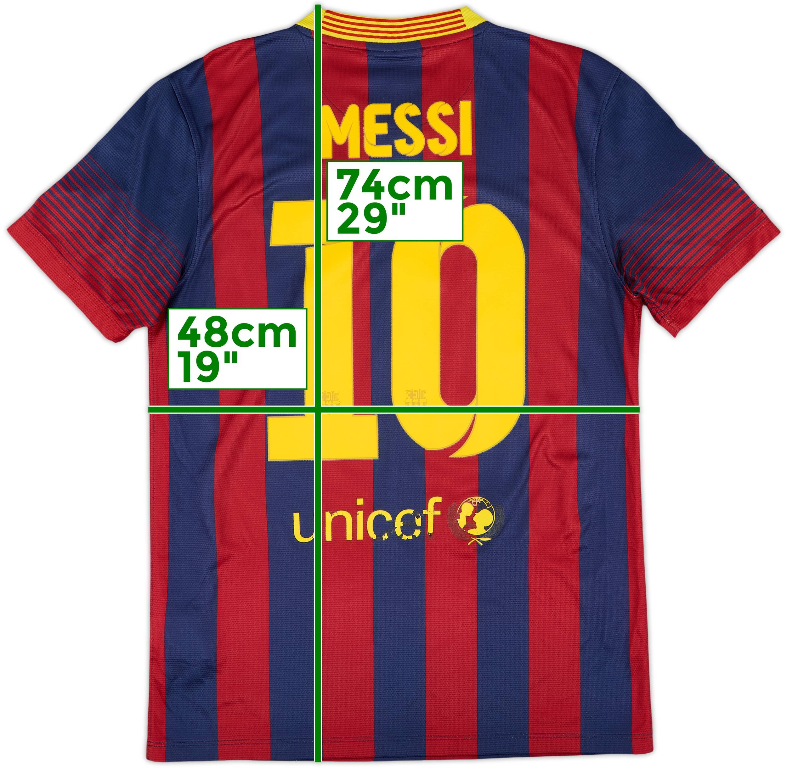 2013-14 Barcelona Home Shirt Messi #10 - 5/10 - (S)