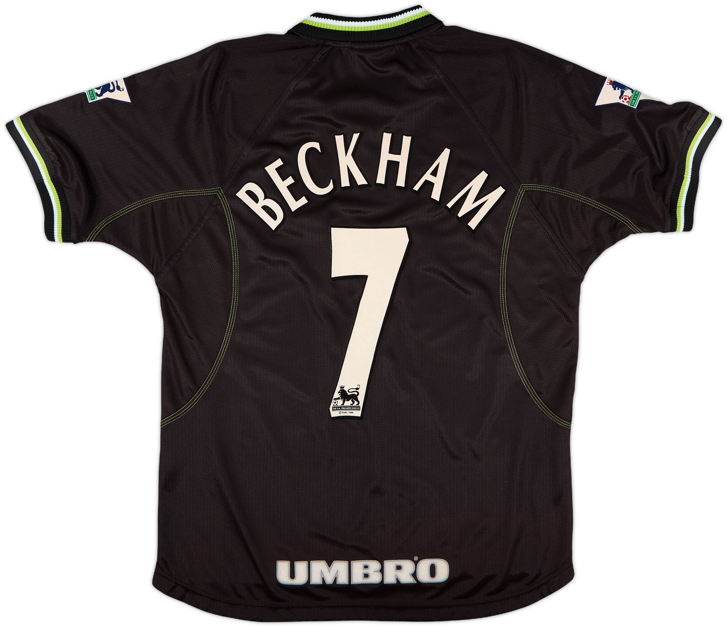 1998-99 Manchester United Third Shirt Beckham #7 - 9/10 - (M)