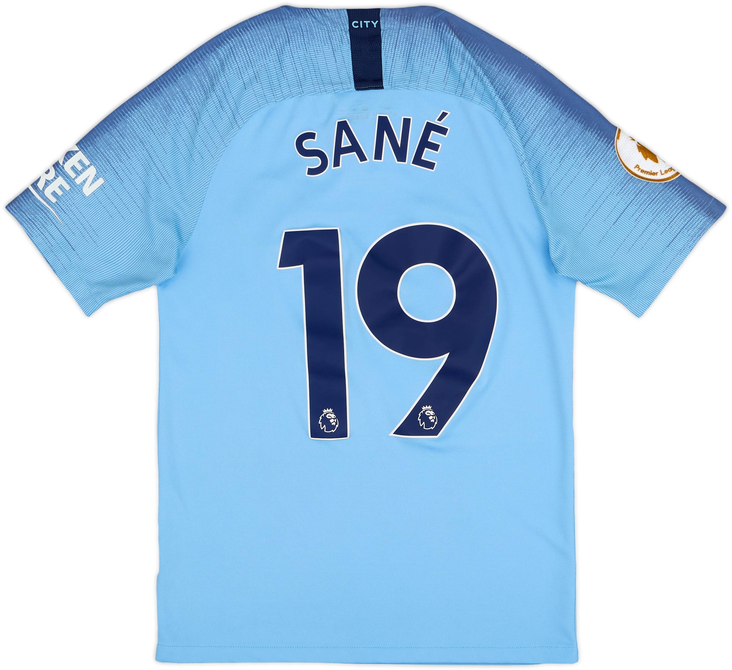 2018-19 Manchester City Home Shirt Sane #19 - 6/10 - (S)