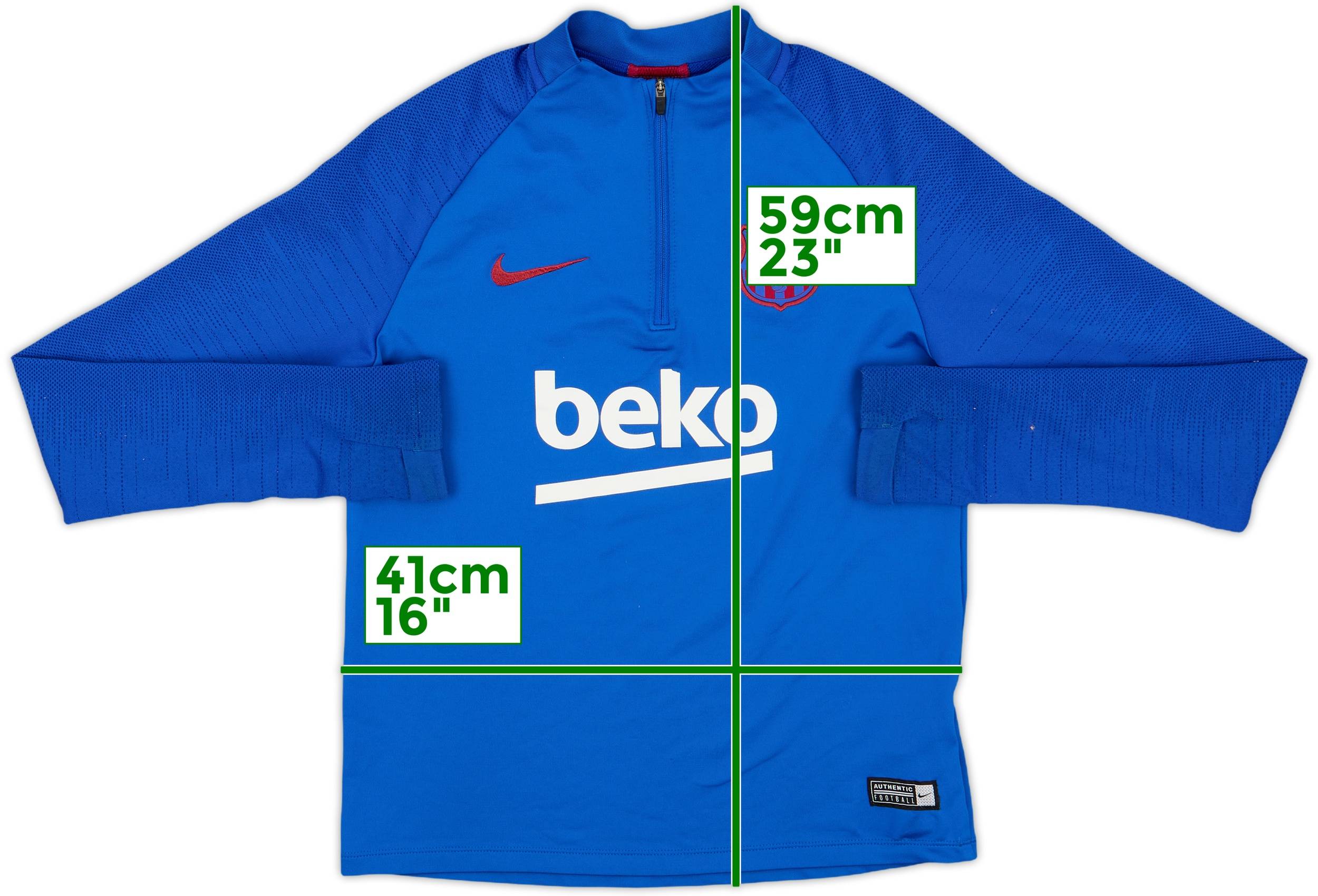 ウェア Nike Barcelona Squad Drill Top 2019/20 2019-20 Barcelona Nike 1/4 Zip Drill Top - 6/10 - (L.Boys)