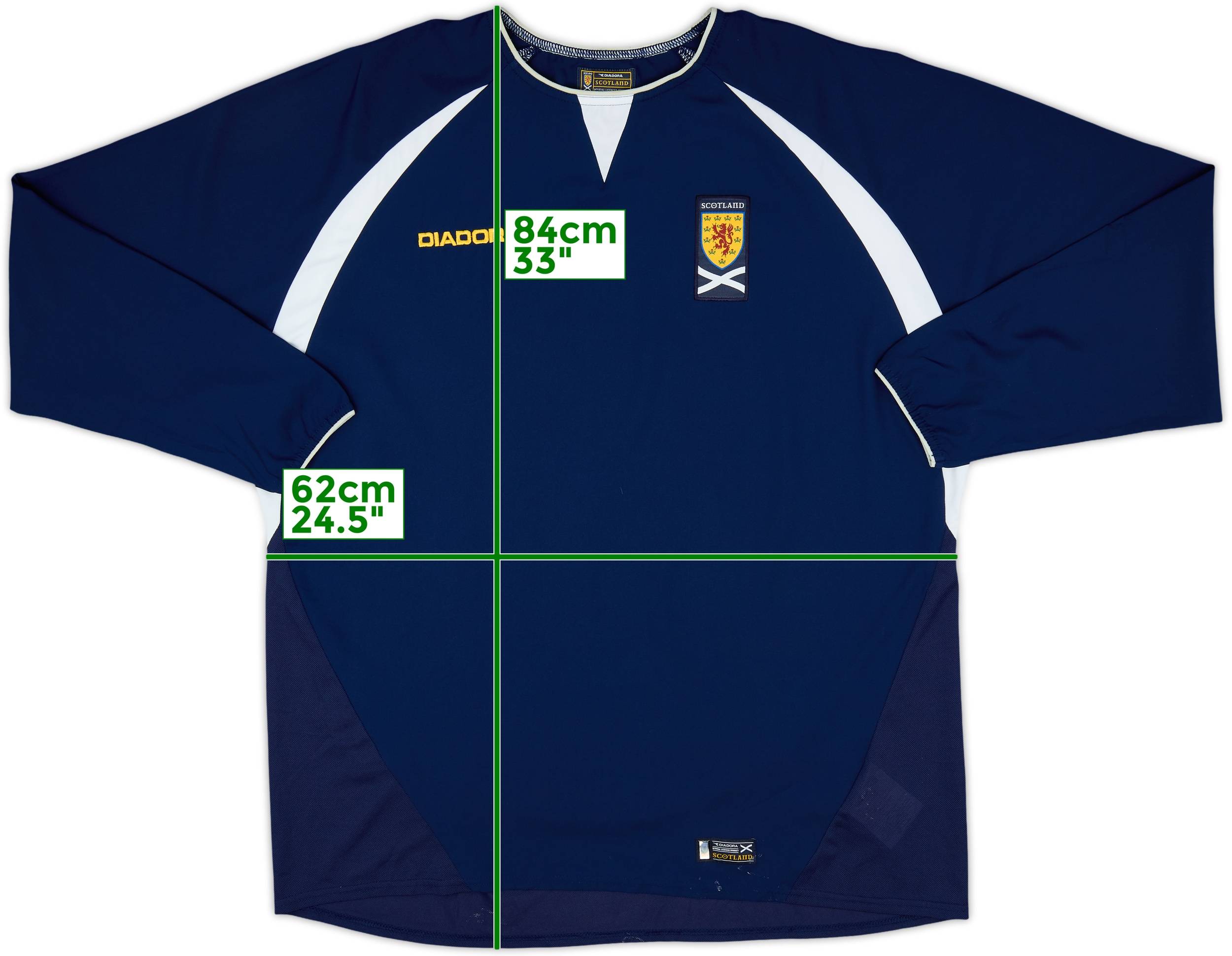 2003-05 Scotland Home L/S Shirt - 7/10 - (XL)