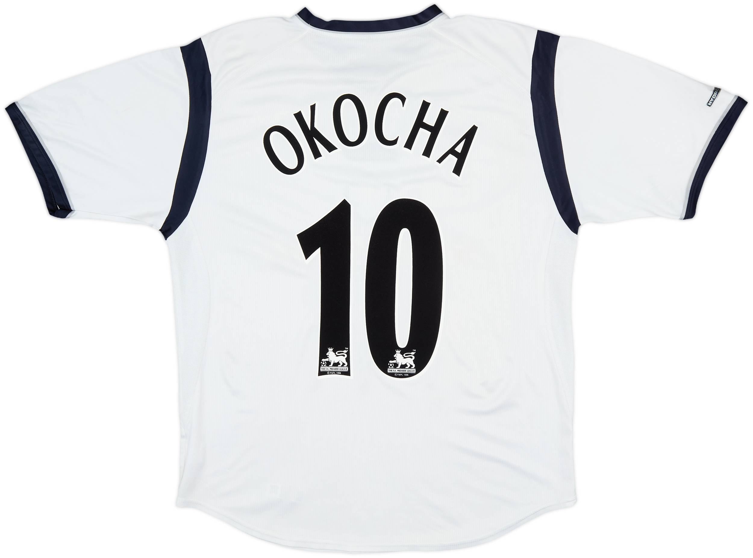 2001-03 Bolton Home Shirt Okocha #10 - 9/10 - (L)