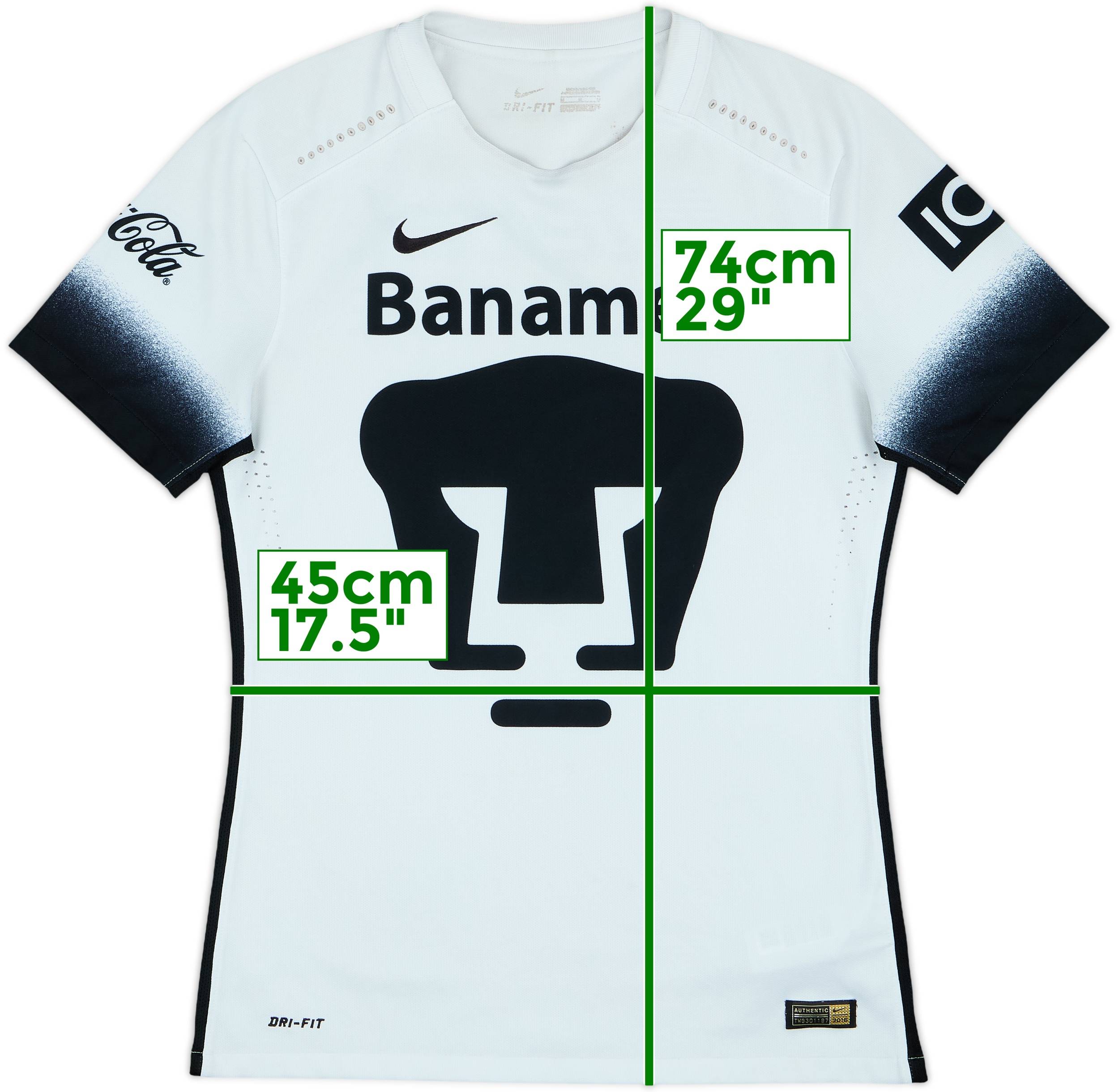 2015-16 UNAM Pumas Authentic Third Shirt - 6/10 - (M)
