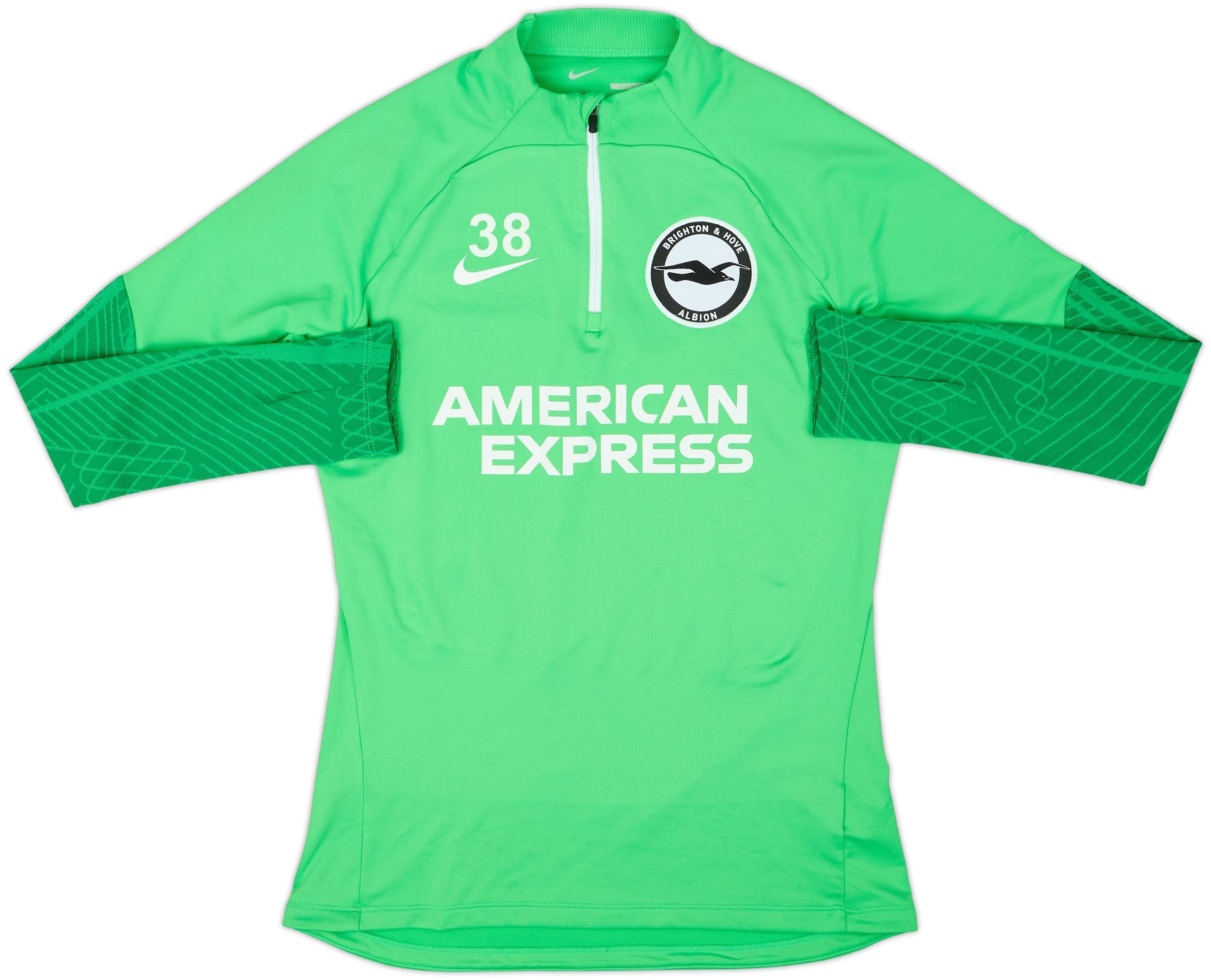 2022-23 Brighton Player Issue Nike 1/4 Zip Training Top #38 - 8/10