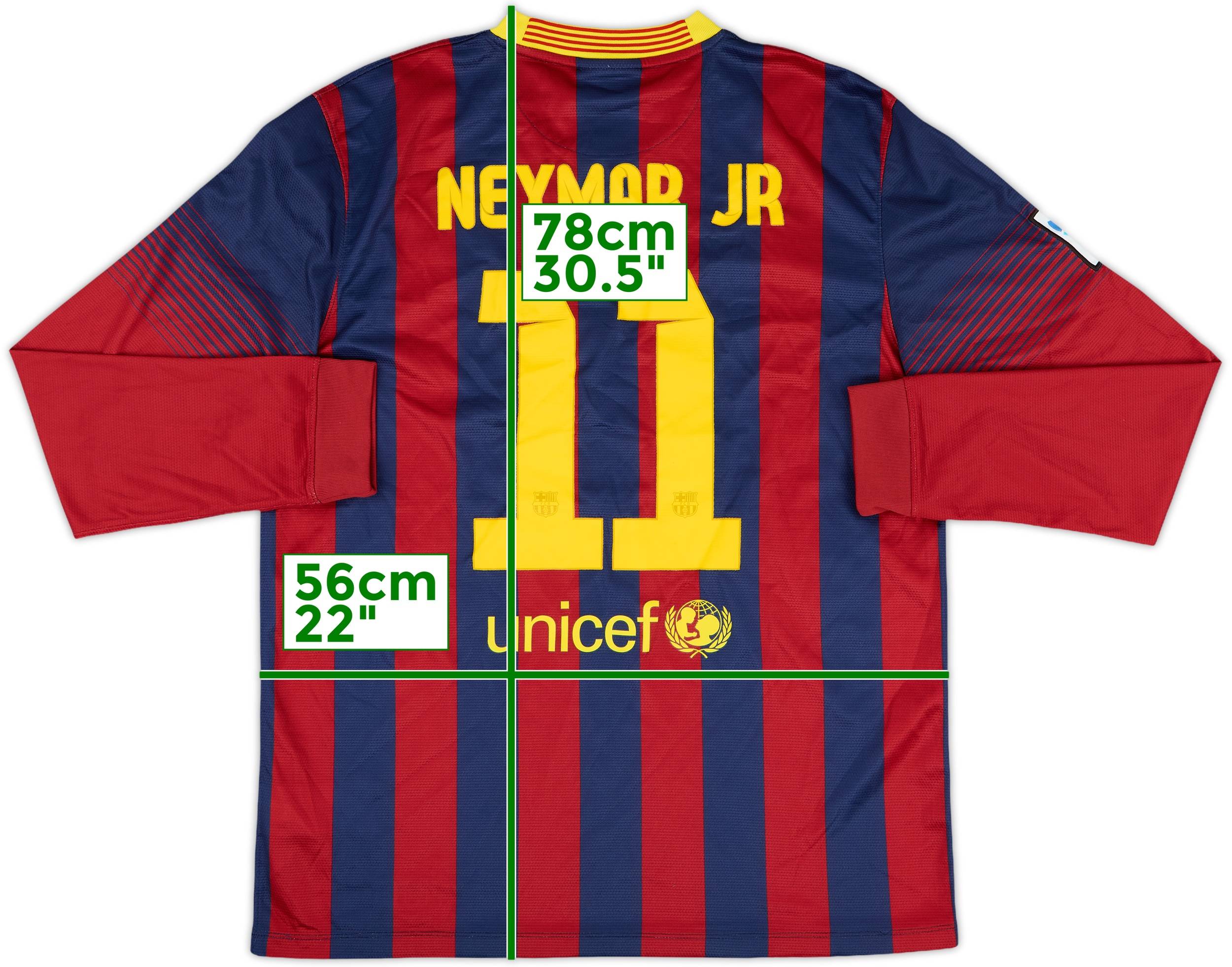 FC Barcelona NEYMAR JR 11番ジャージ 13-14 Barcelona 13/14 • Home Shirt • M • Neymar Jr #11 – Real