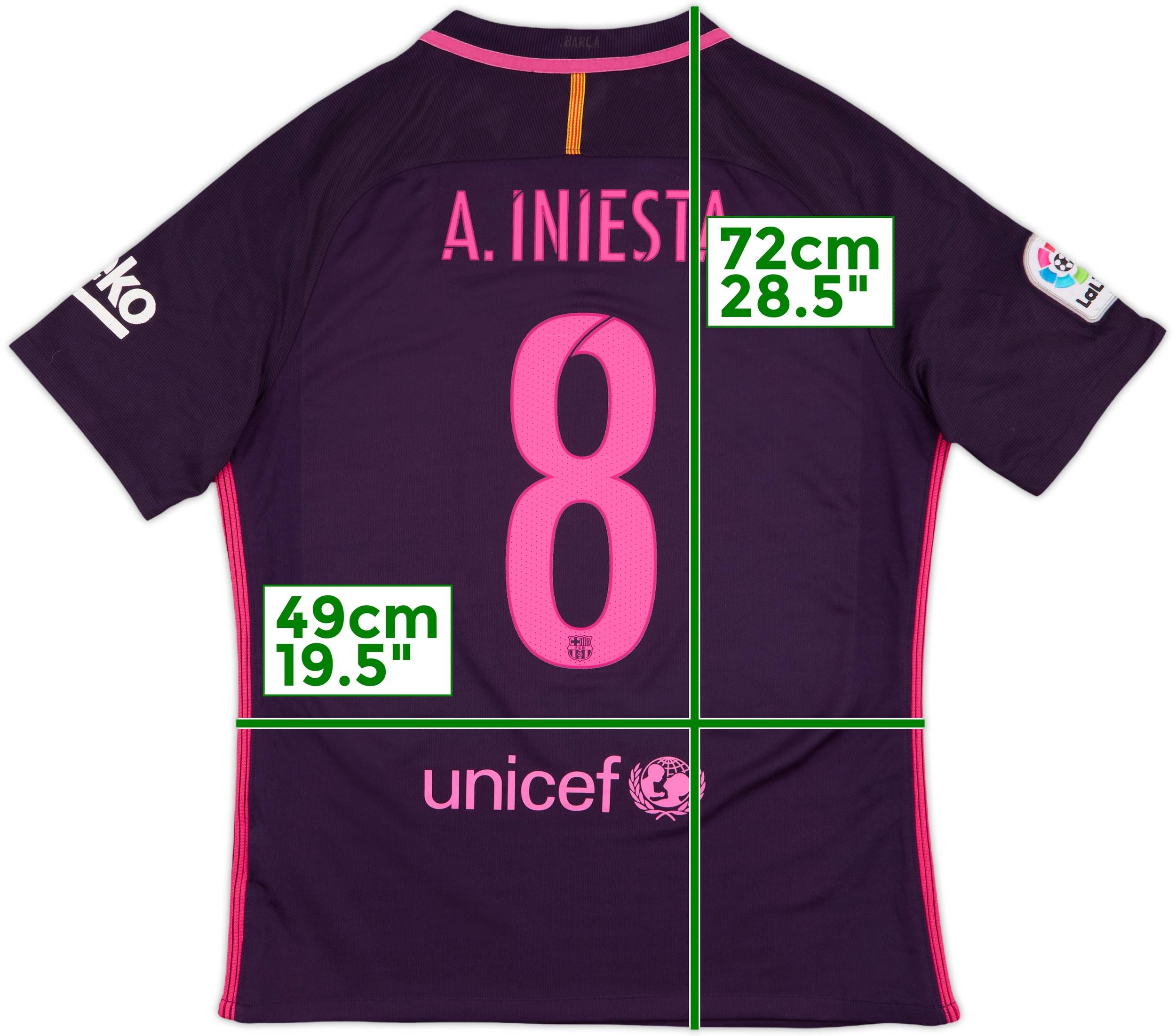 【選手支給品】16/17 UCL Iniesta選手#8 選手支給品】16/17 UCL Iniesta選手#8 選手支給品】16/17 UCL