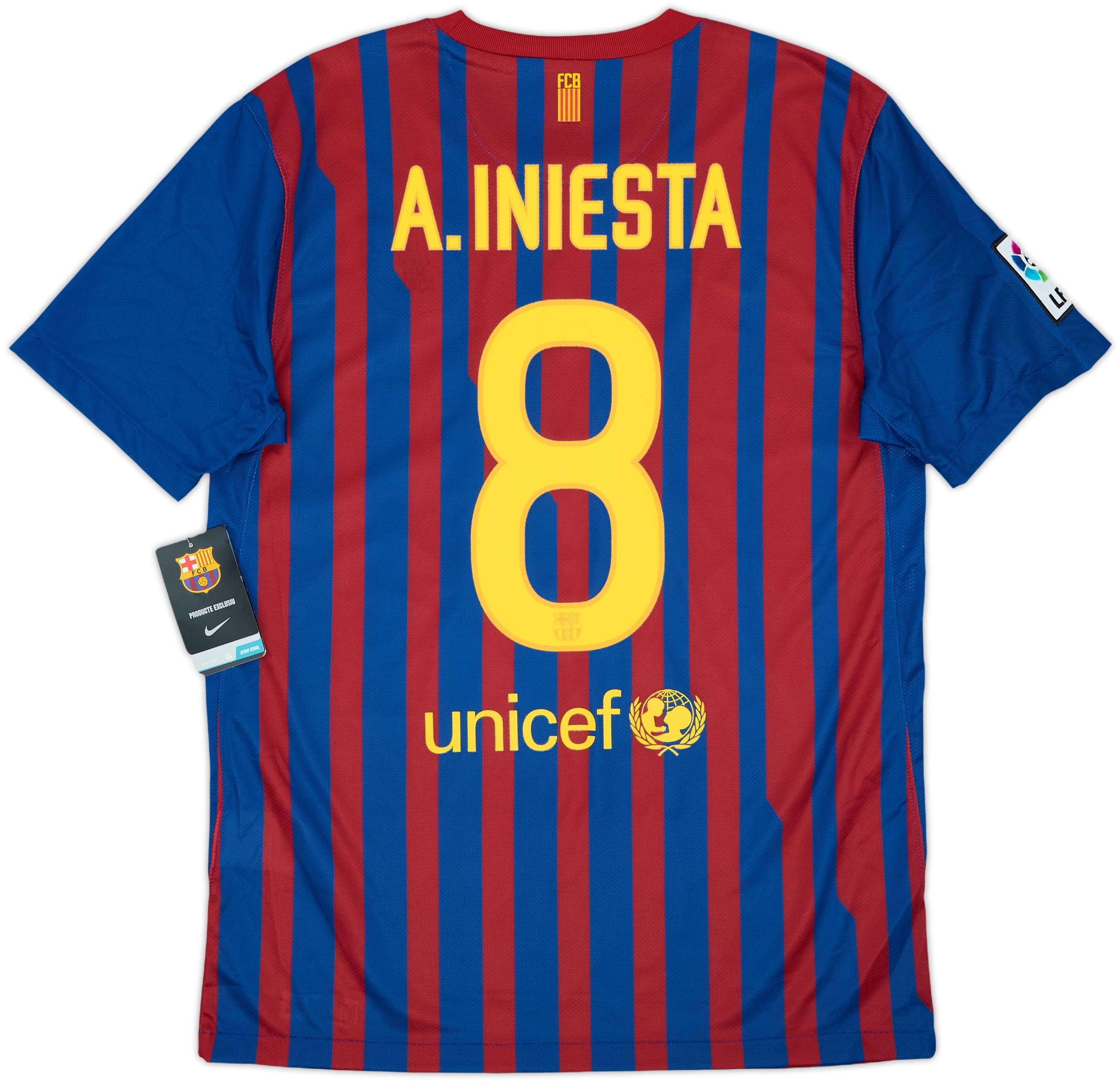2011-12 Barcelona Home Shirt A.Iniesta #8 (M)