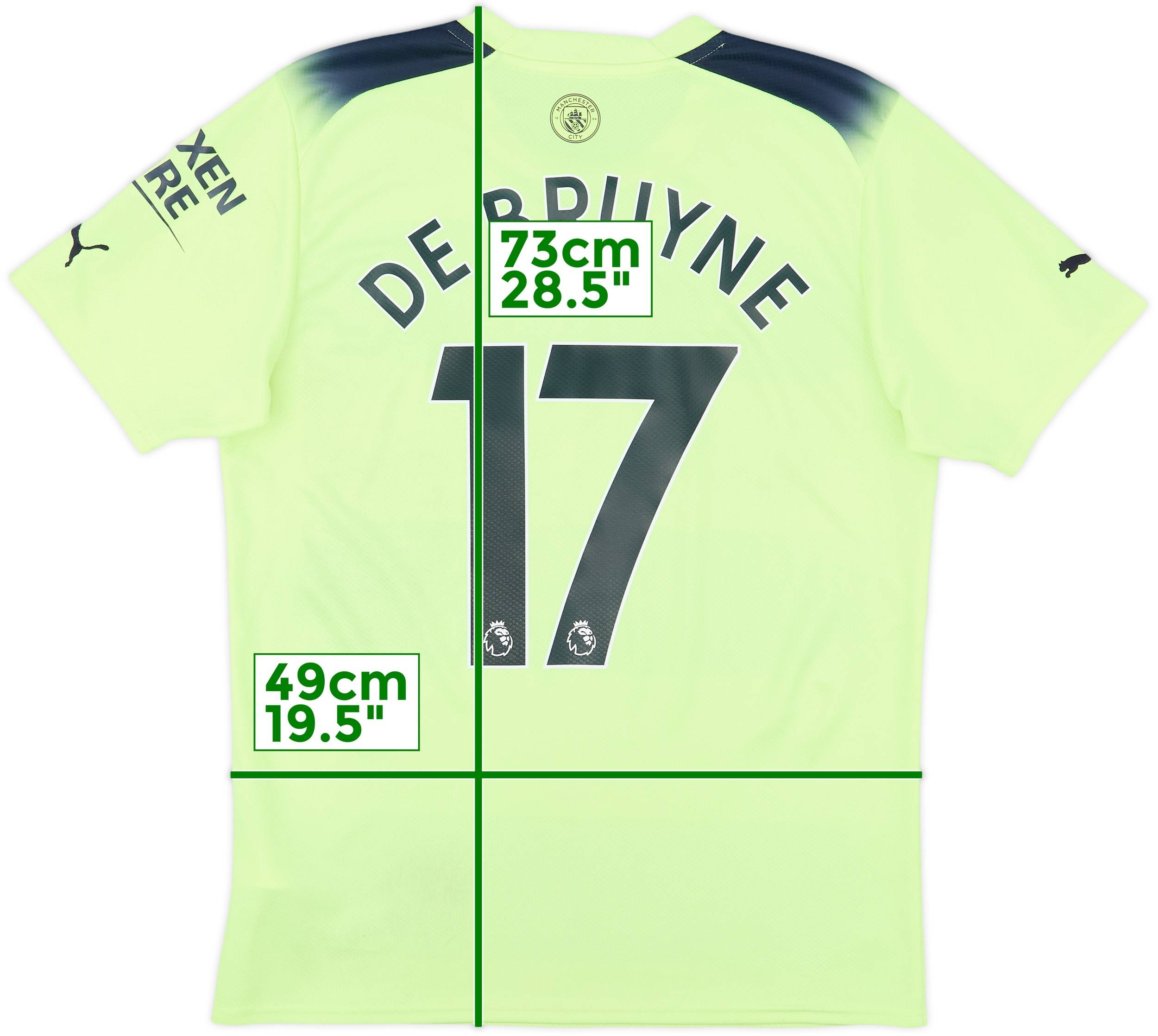 2022-23 Manchester City Third Shirt De Bruyne #17 - 6/10 - (M)