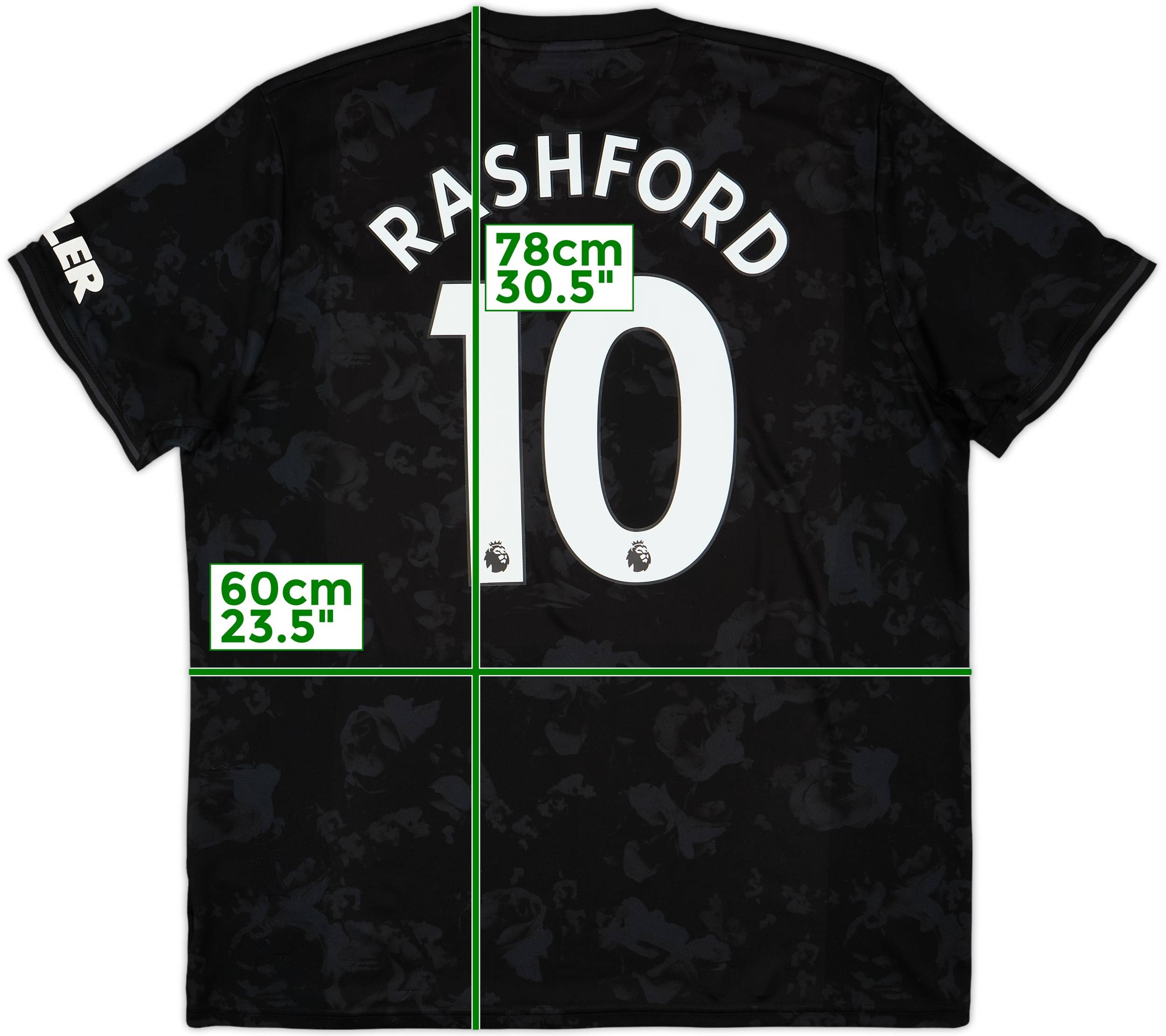 2019-20 Manchester United Third Shirt Rashford #10 - 7/10 - (XL)