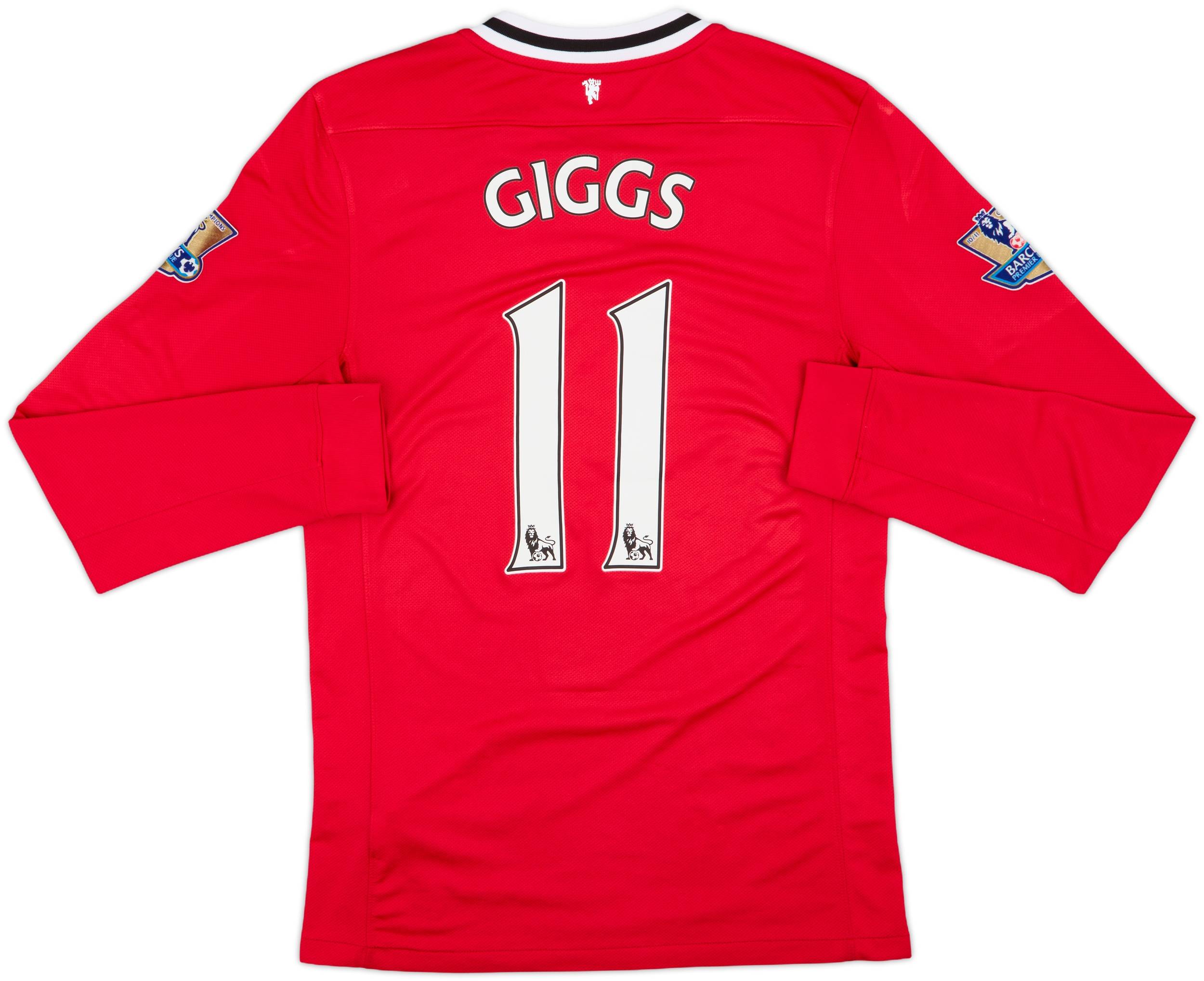 Nike Manchester United GIGGS 11 シャツ M 2011-12 Manchester United Home L/S Shirt Giggs #11 - 8/10 - (M)