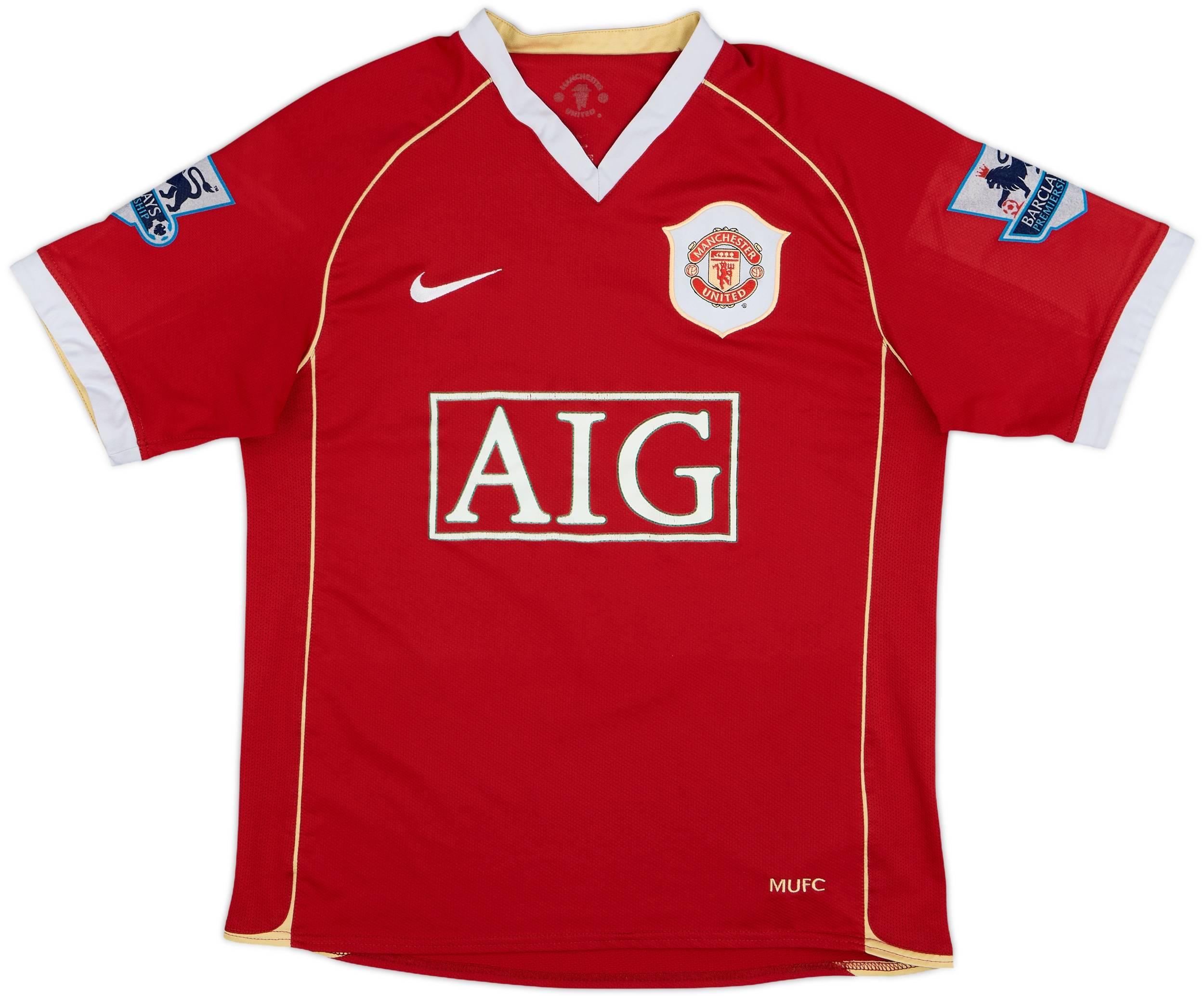 土日価格‼️07-09Manchester United Ronaldo 7 M 2006-07 Manchester United Home Shirt Ronaldo #7 - 6/10 - (S)