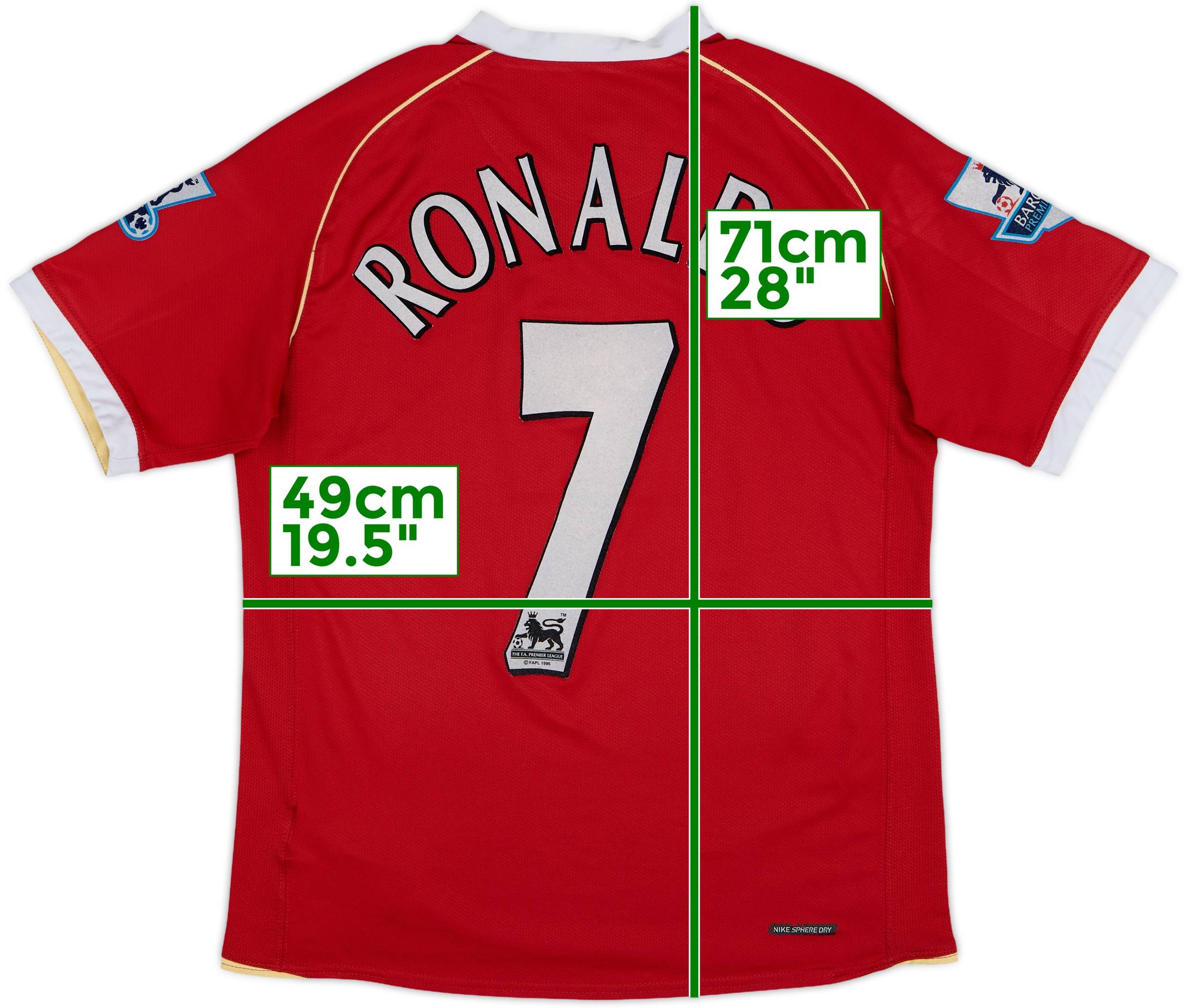 2006-07 Manchester United Home Shirt Ronaldo #7 - 6/10 - (S)