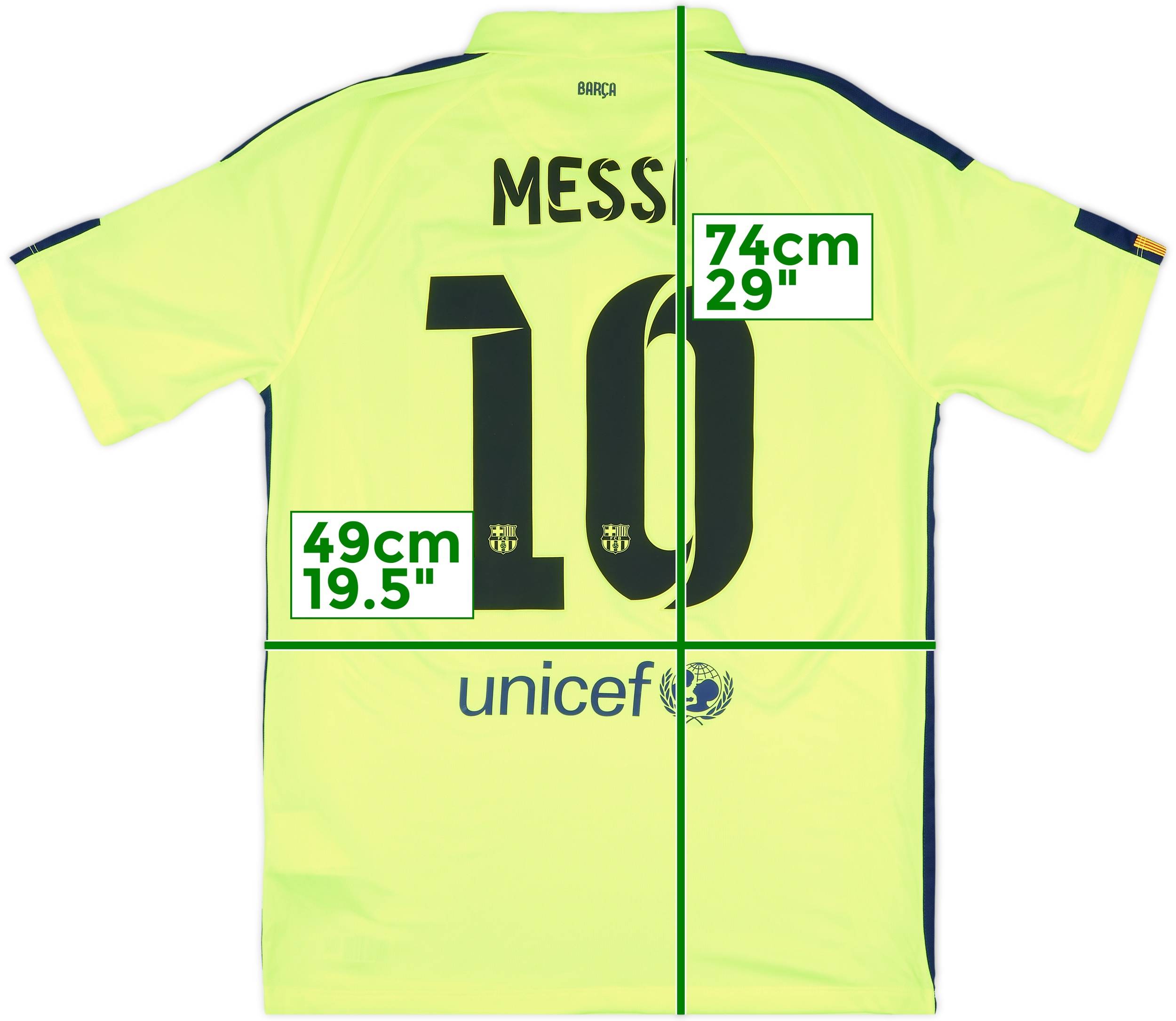 【新品タグ付】FC Barcelona Messi 10 シャツ　2014 2a11648bb6492a13e5fa80f003911a