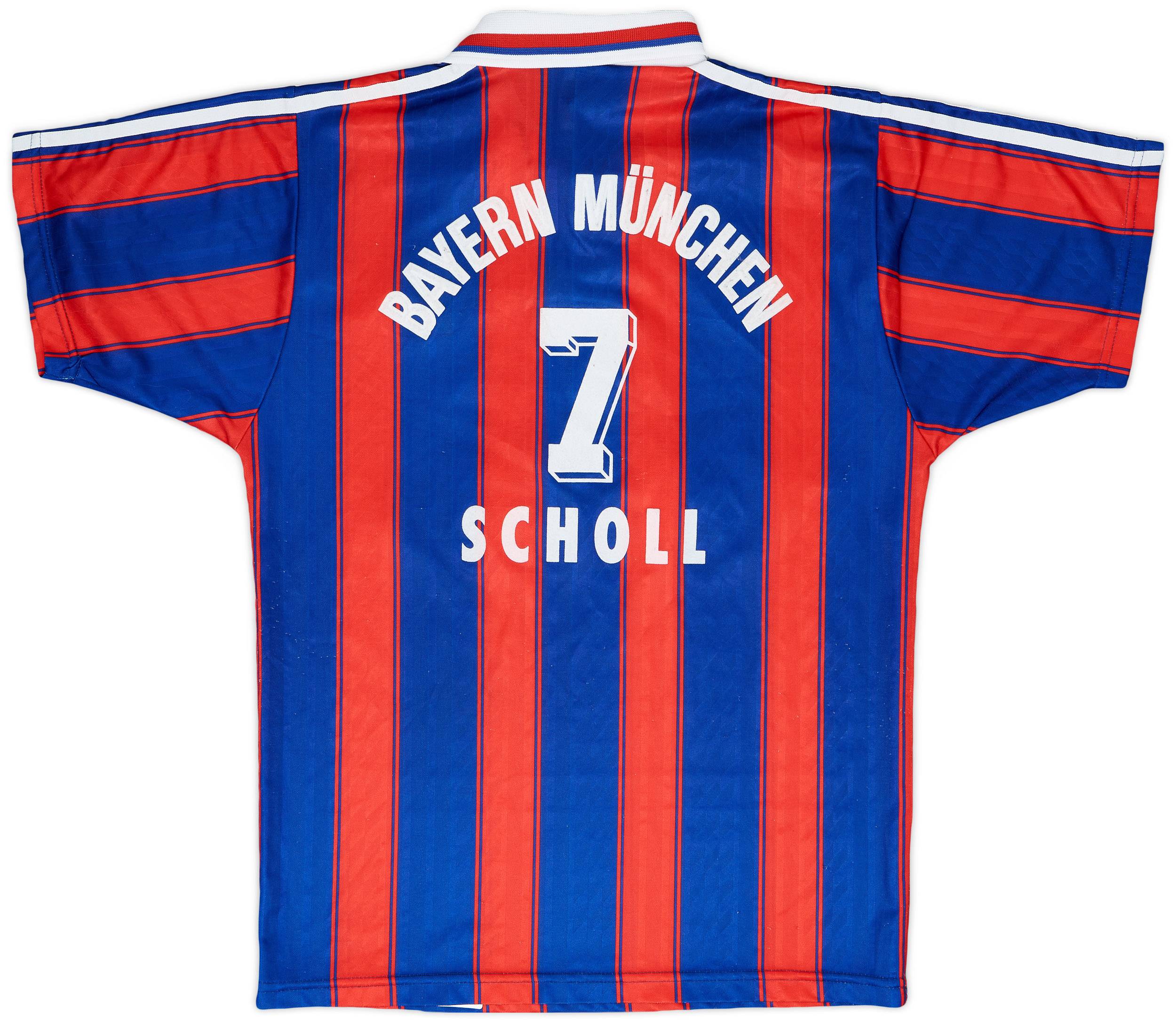 1995-97 Bayern Munich Home Shirt Scholl #7 - 7/10 - (S)