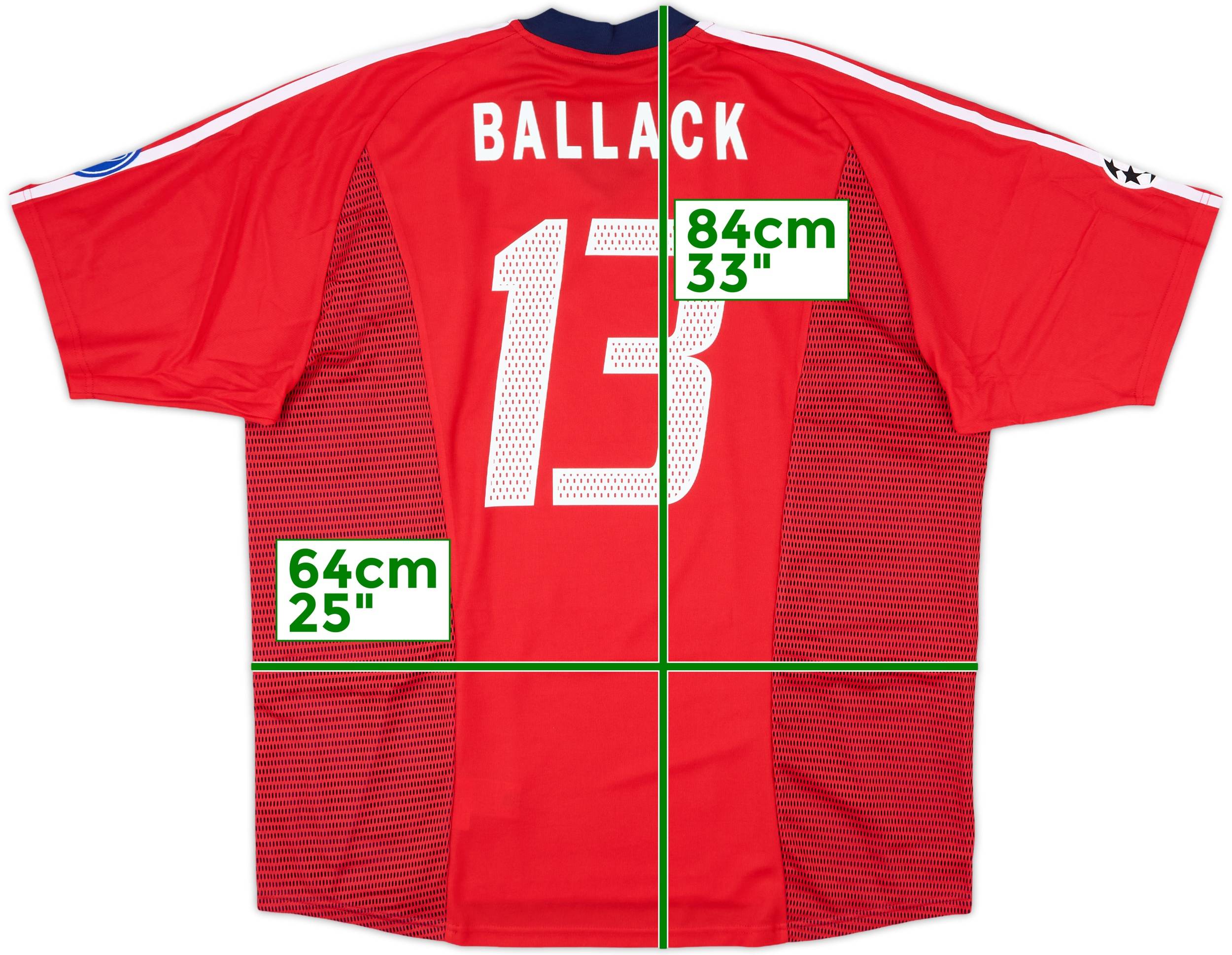 Bayern München Ballack 13 シャツ 2002-03 Bayern Munich Player Issue CL Shirt Ballack #13 - 7