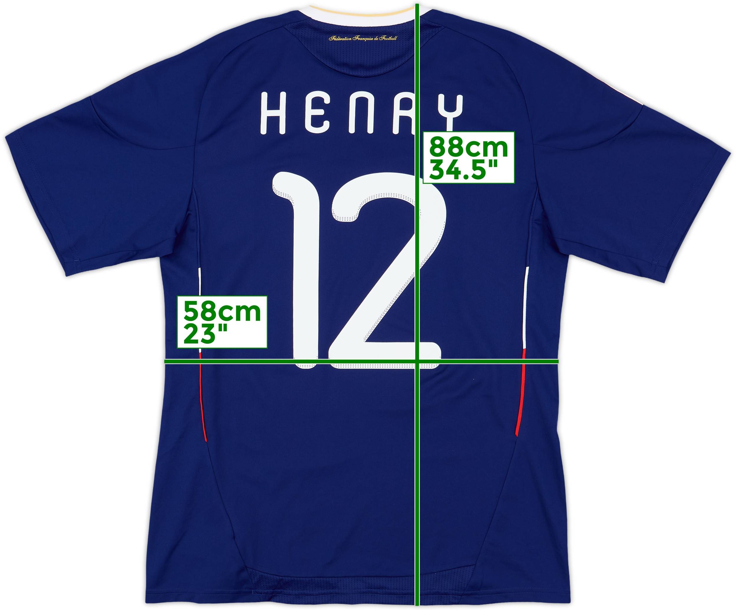 2009-10 France Home Shirt Henry #12 (M)