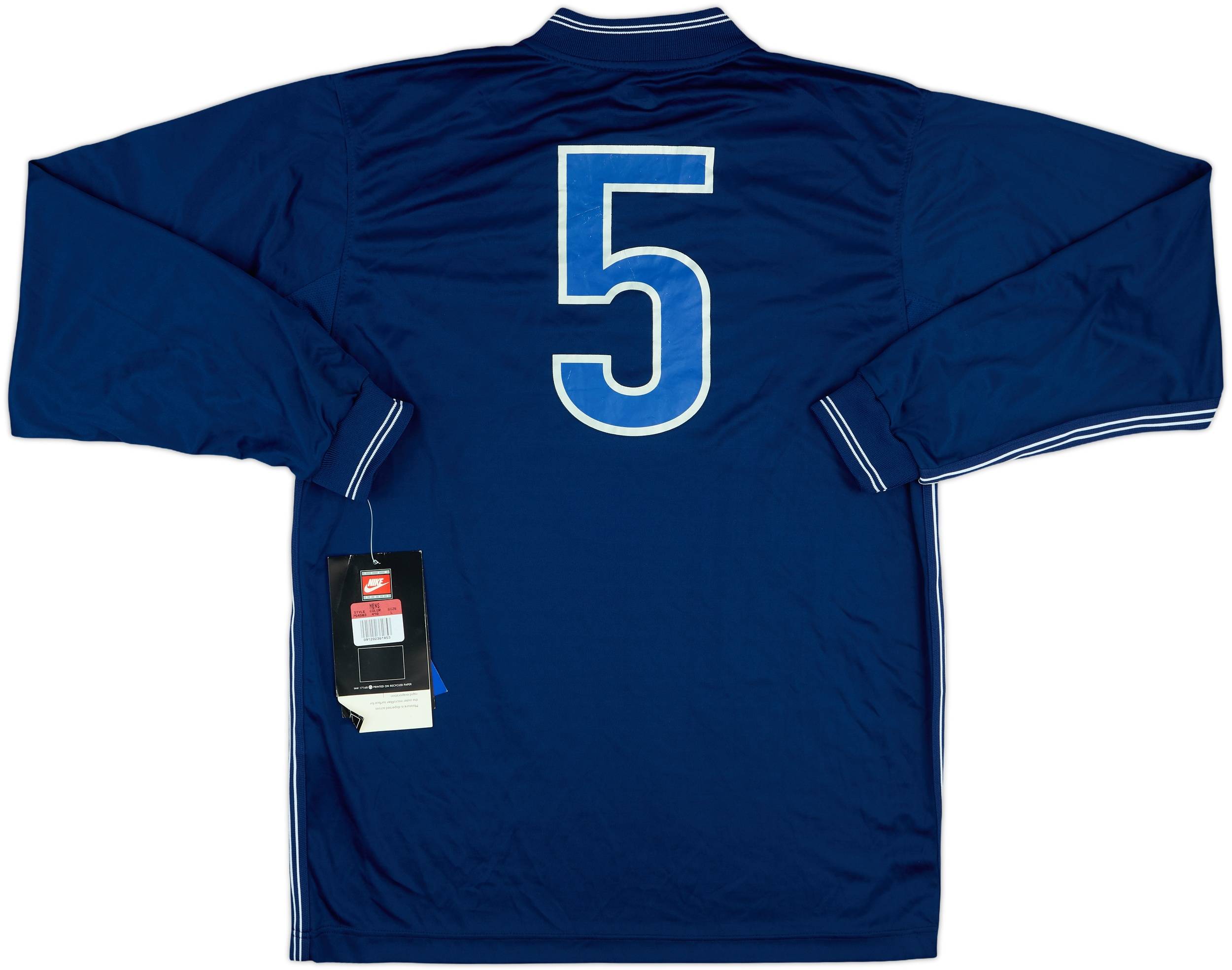 ８フランスW杯】イタリア代表 ９８／９９（H）Azzurri ナイキ 1998-99 Italy Player Issue Nike Training L/S Shirt #5 (L)