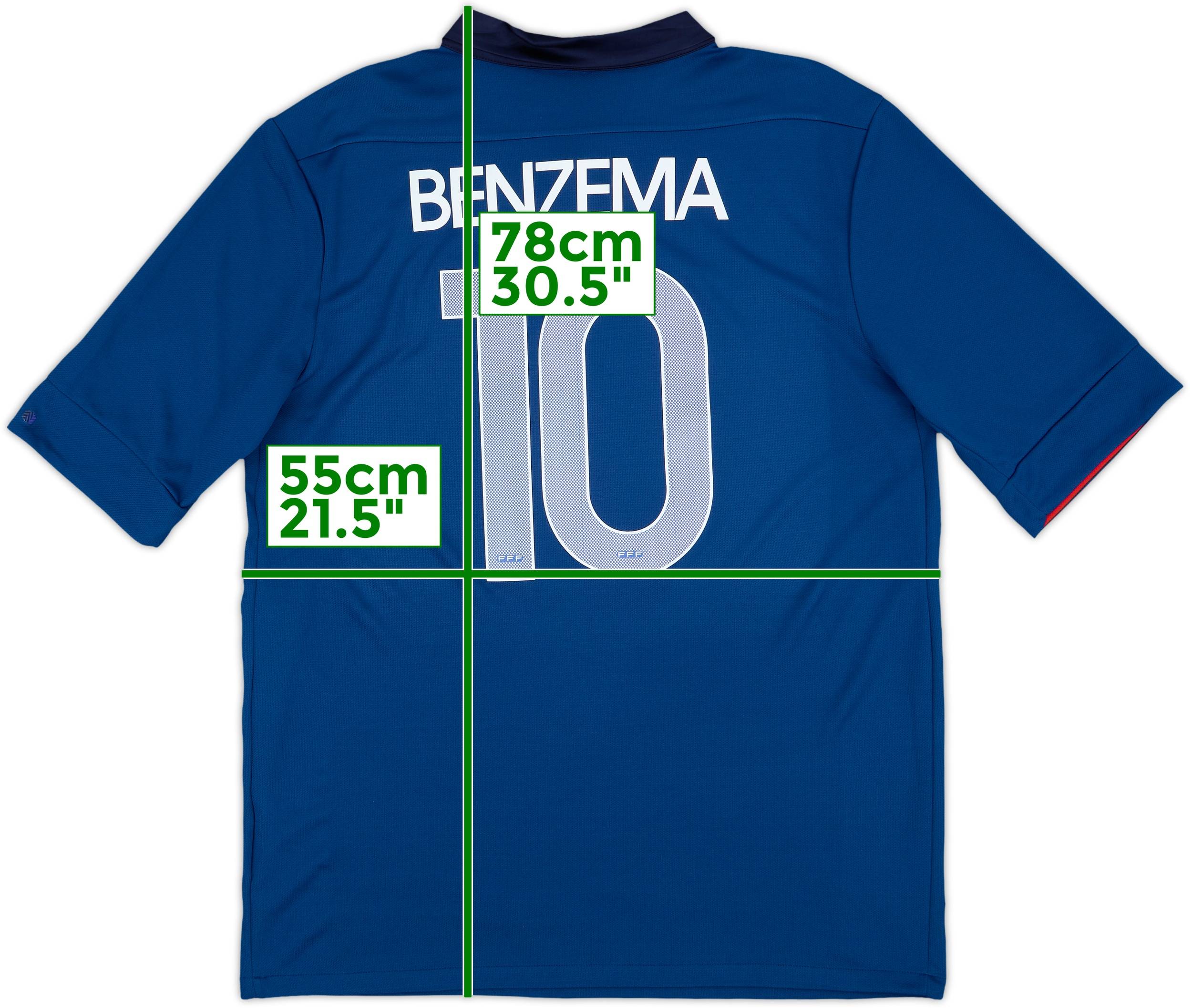 2011-12 France Home Shirt Benzema #10 (L)