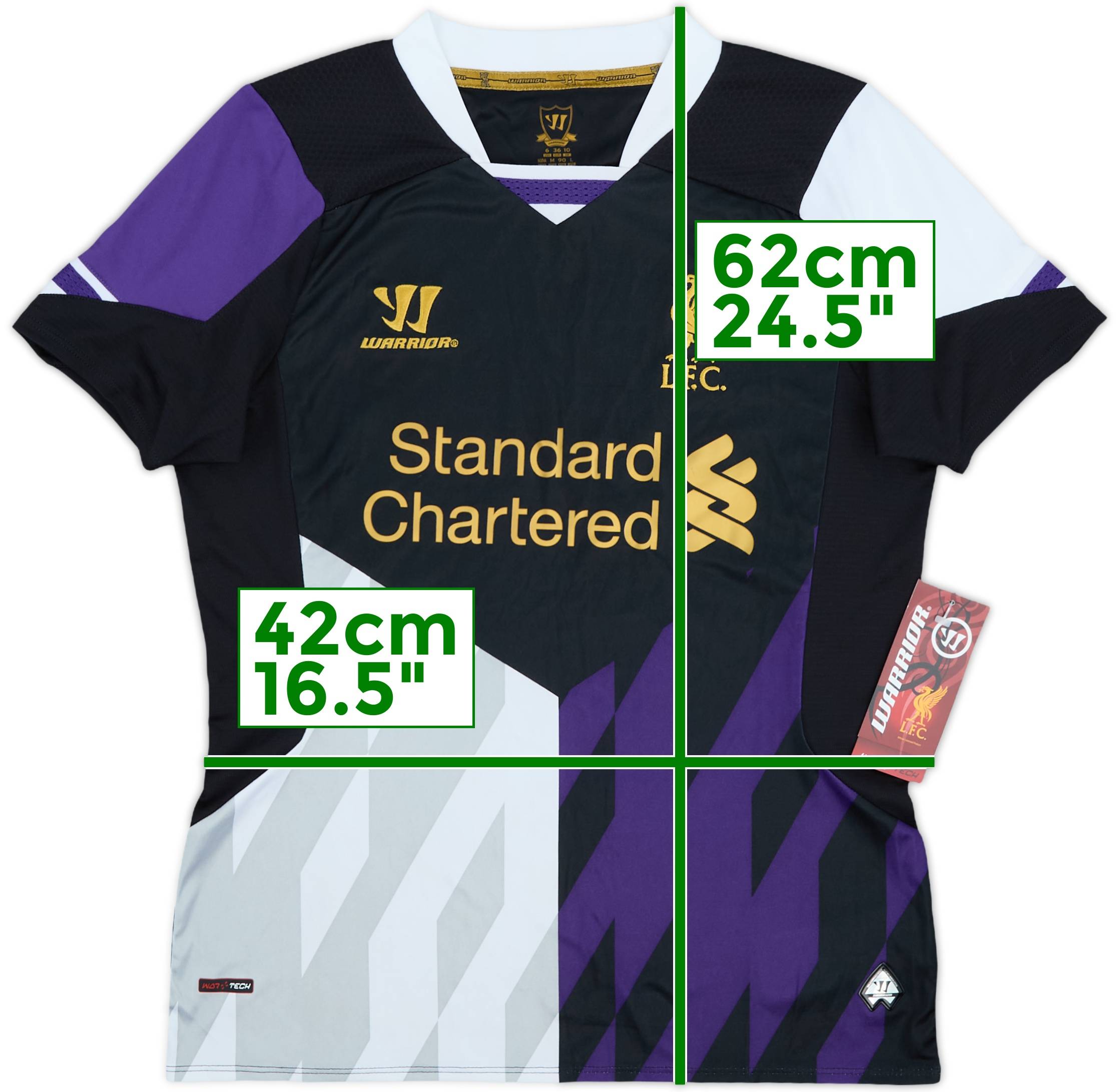 希少 2013 2014 Liverpool third Warrior LIVERPOOL 2013 2014 STERLING THIRD SHIRT FOOTBALL SOCCER