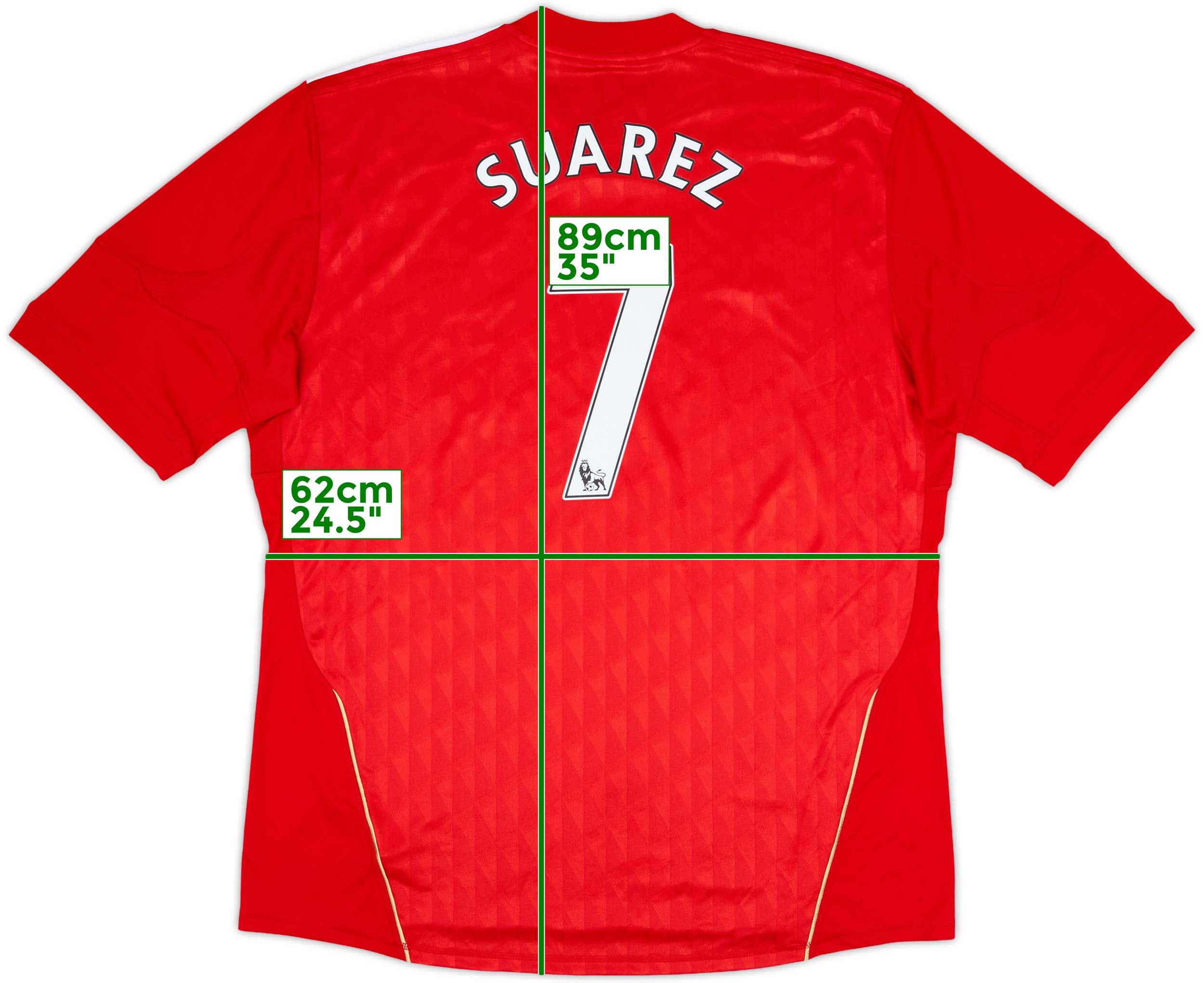2010-12 Liverpool Home Shirt Suarez #7 (XXL)