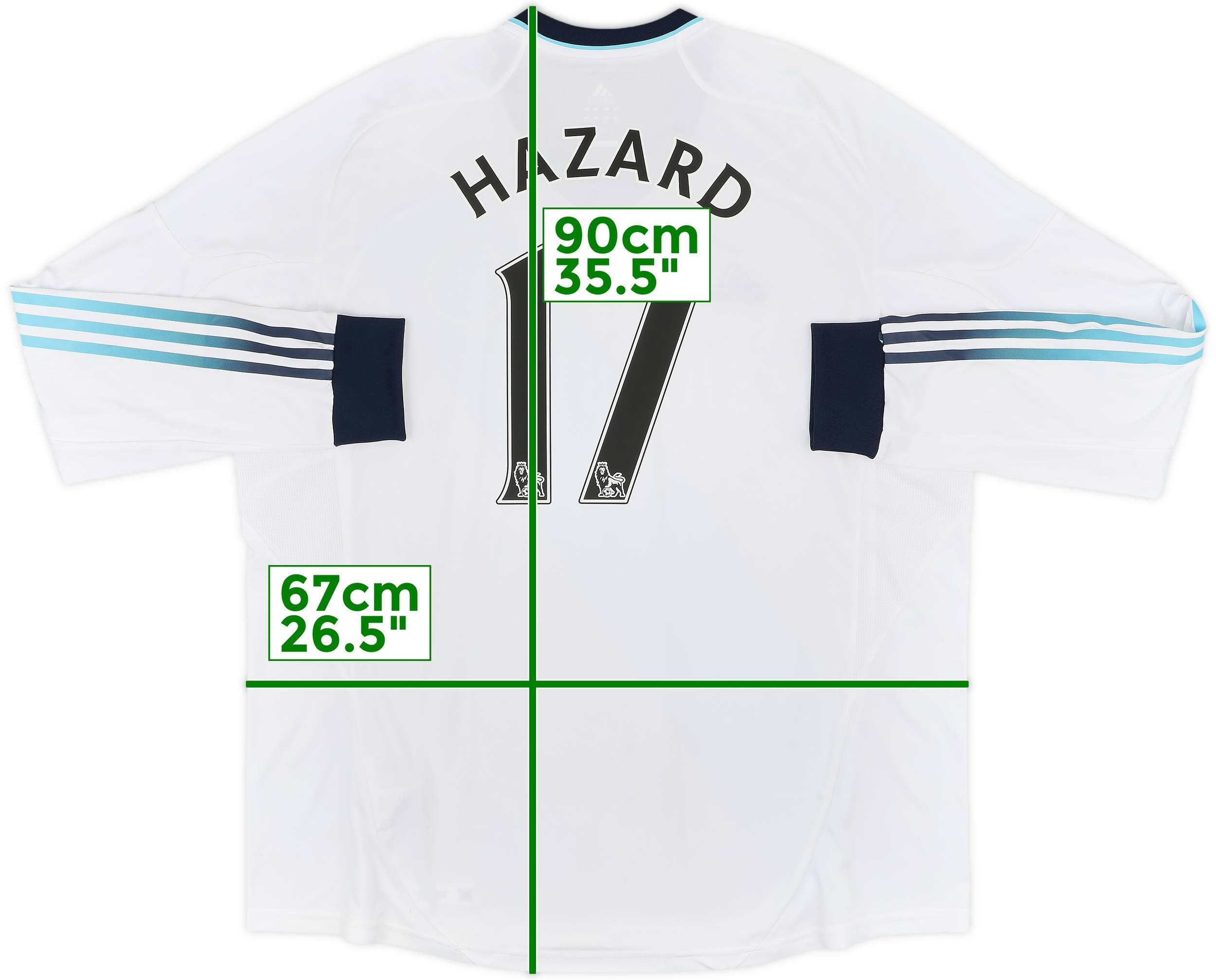 2012-13 Chelsea Away L/S Shirt Hazard #17 (XXL)