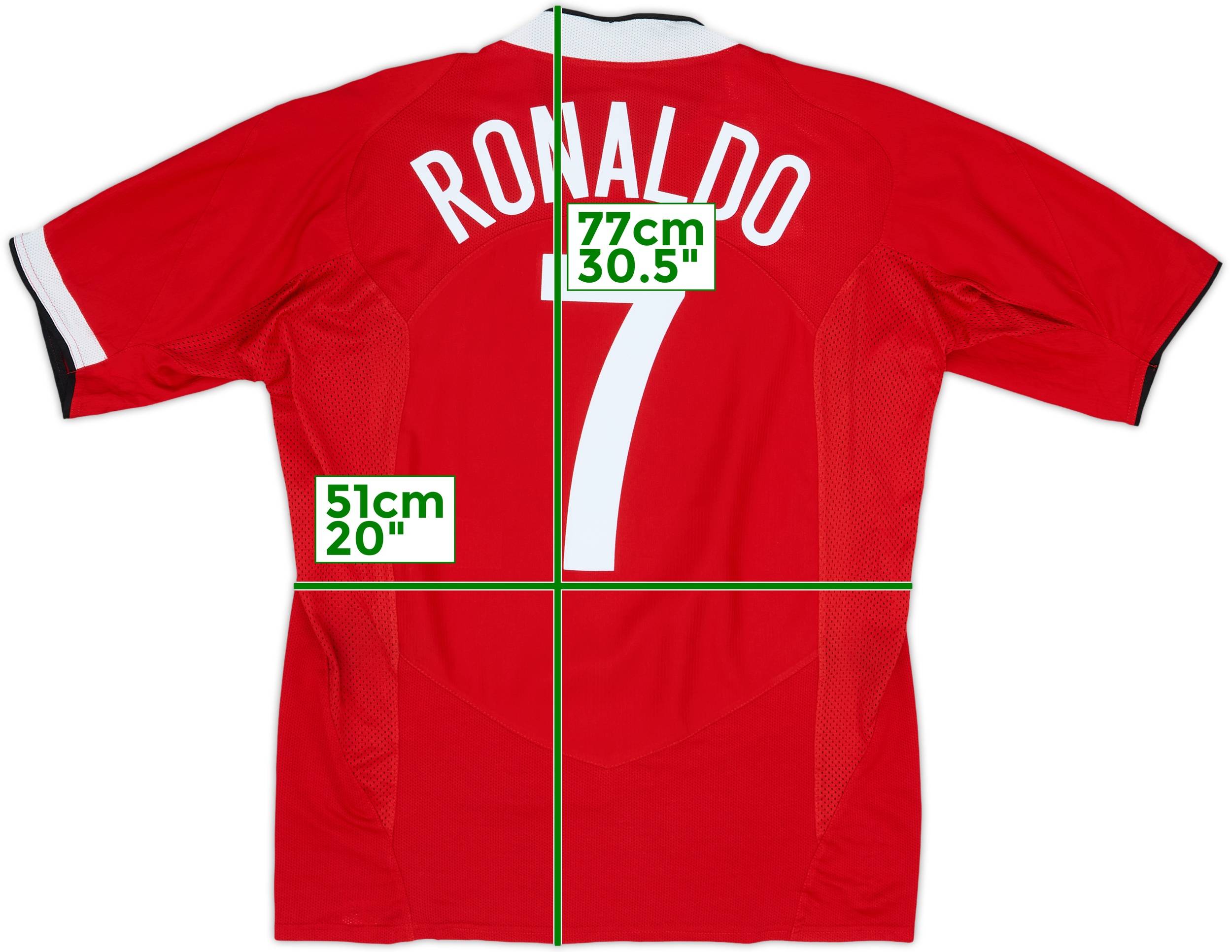 2004-06 Manchester United Home Shirt Ronaldo #7 - 8/10 - (L)