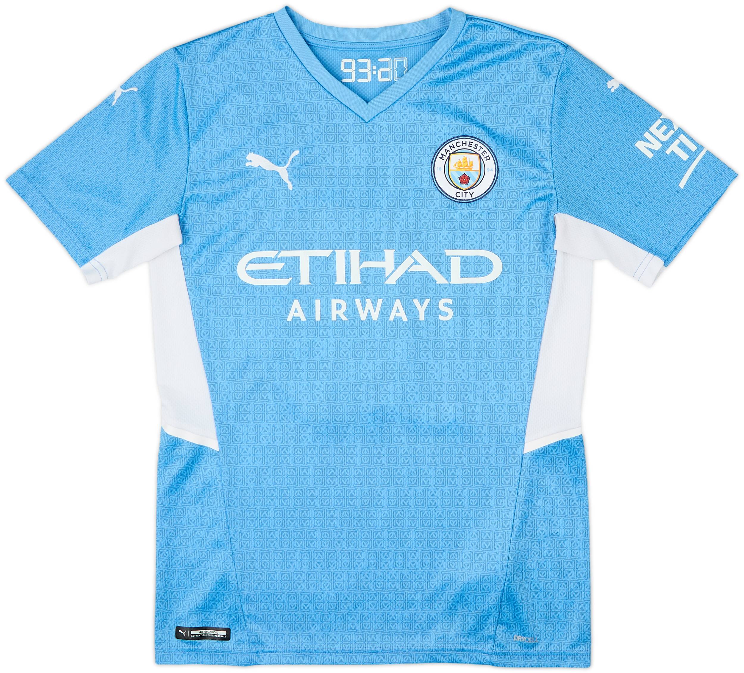 2021-22 Manchester City Home Shirt Grealish #10 - 7/10 - (S)