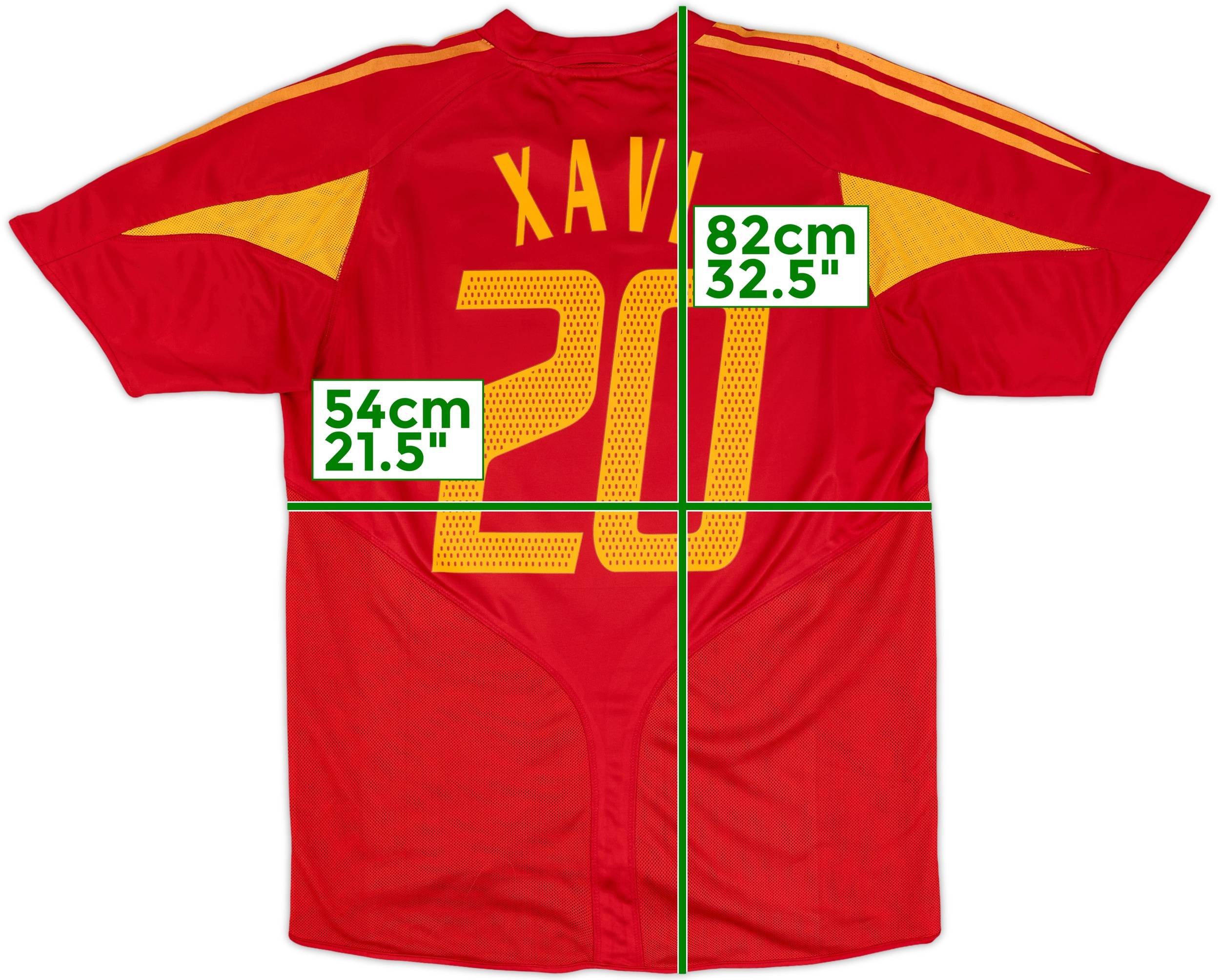 2004-06 Spain Home Shirt Xavi #20 - 7/10 - (XL)