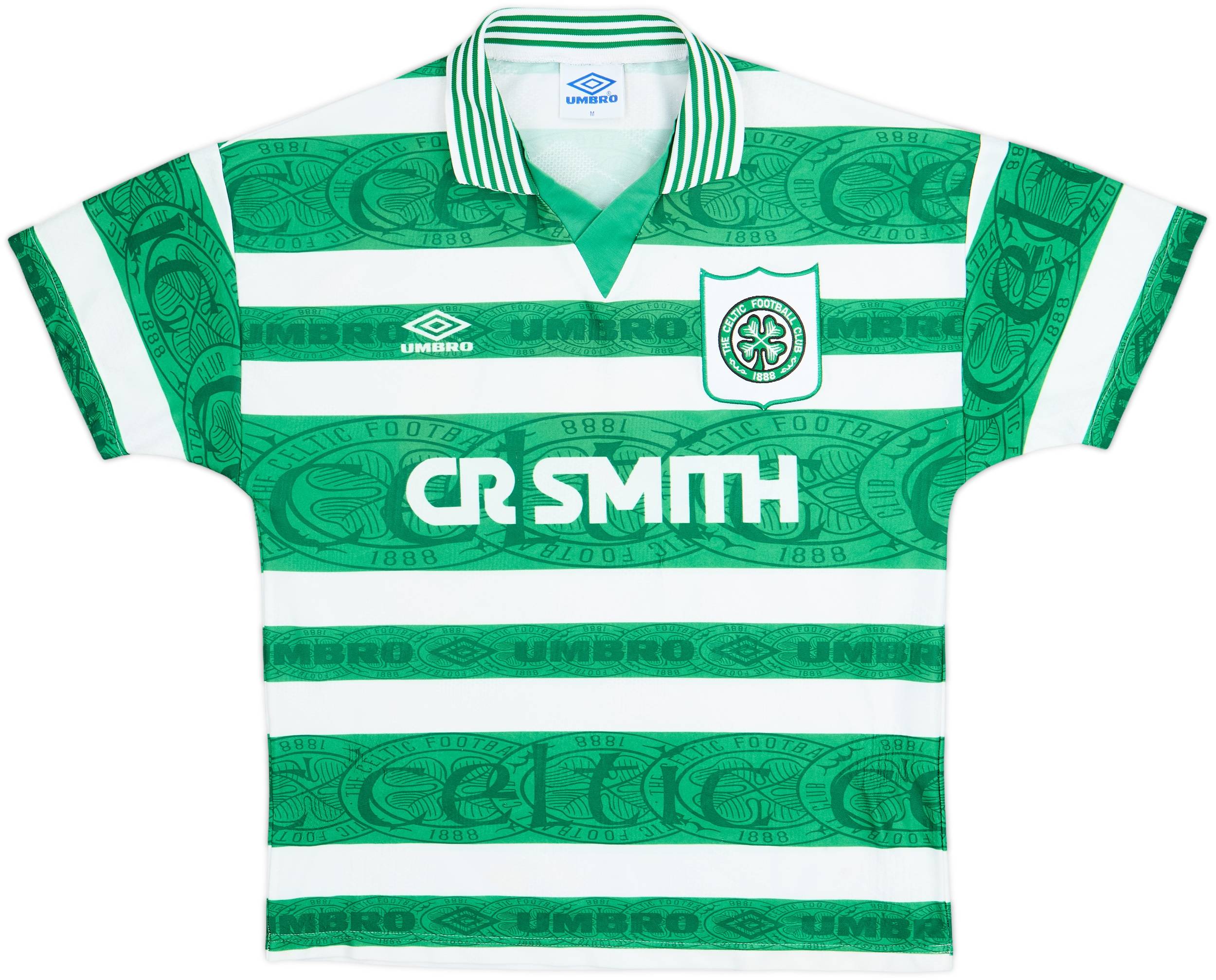 1995-97 Celtic Home Shirt - 8/10 - (M)