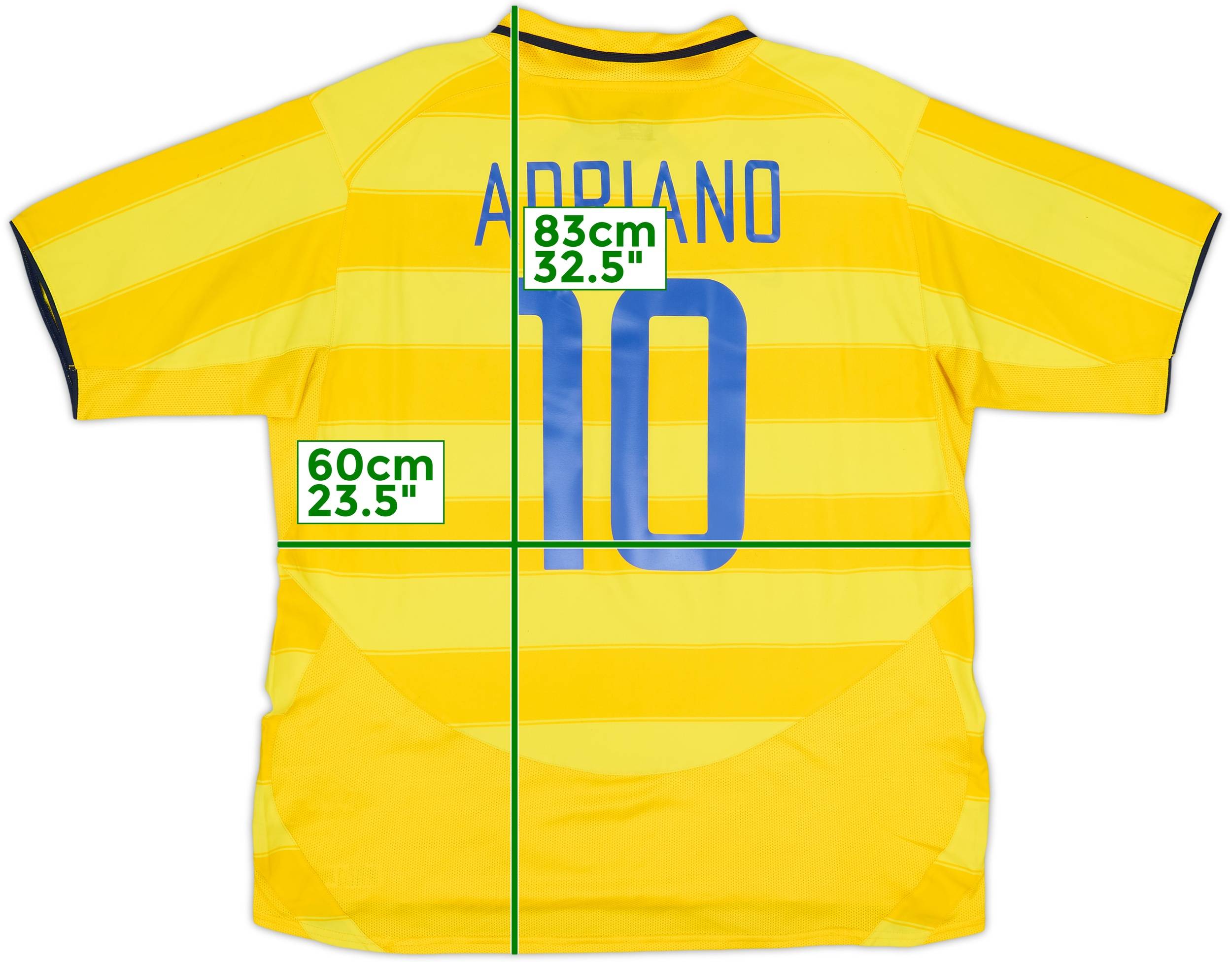 2003-04 Inter Milan Away Shirt Adriano #10 - 8/10 - (XXL)