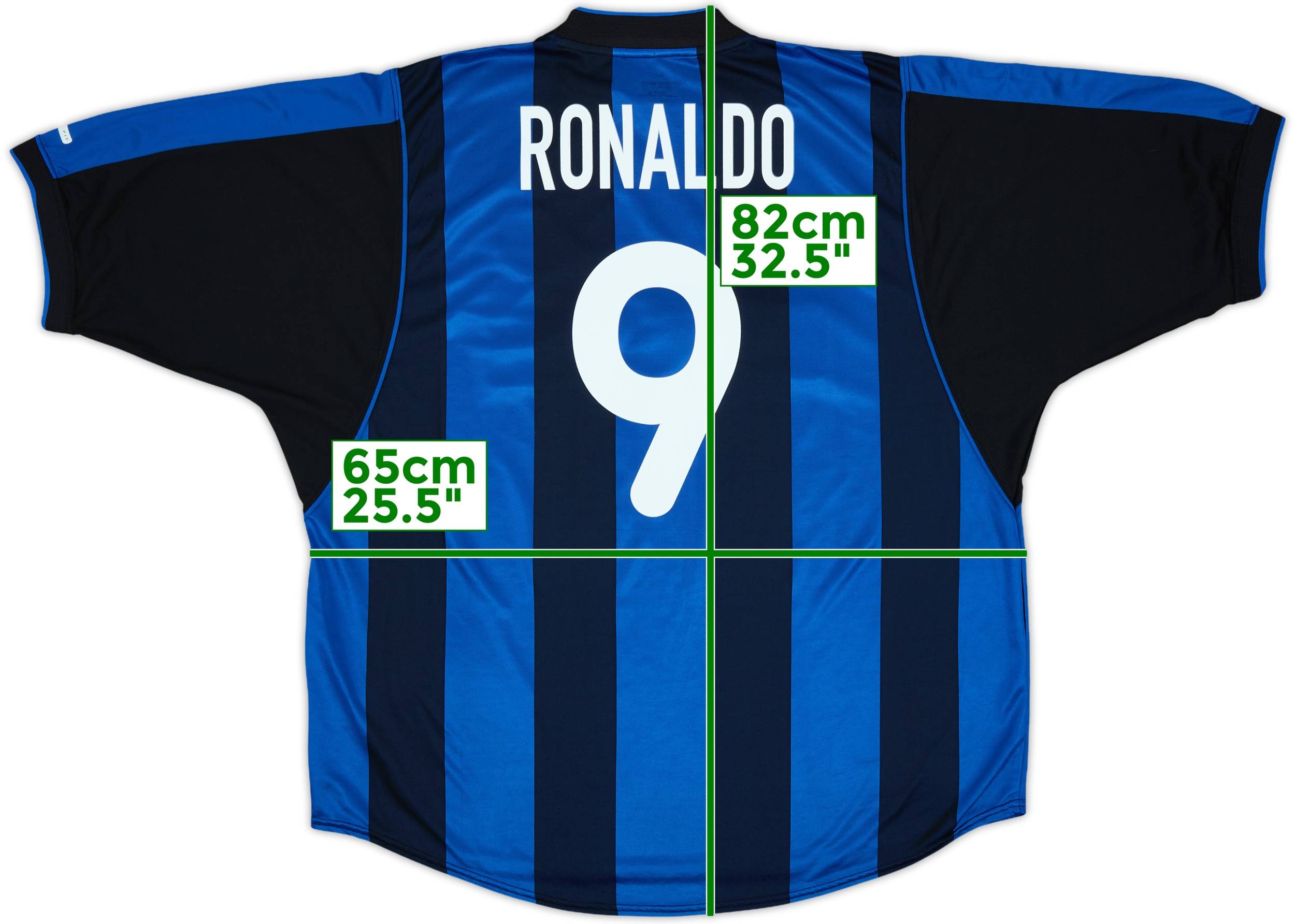 ウェア inter 1998 1999 Ronaldo 2000-01 Inter Milan Home Shirt Ronaldo #9 - 8/10 - (XXL)