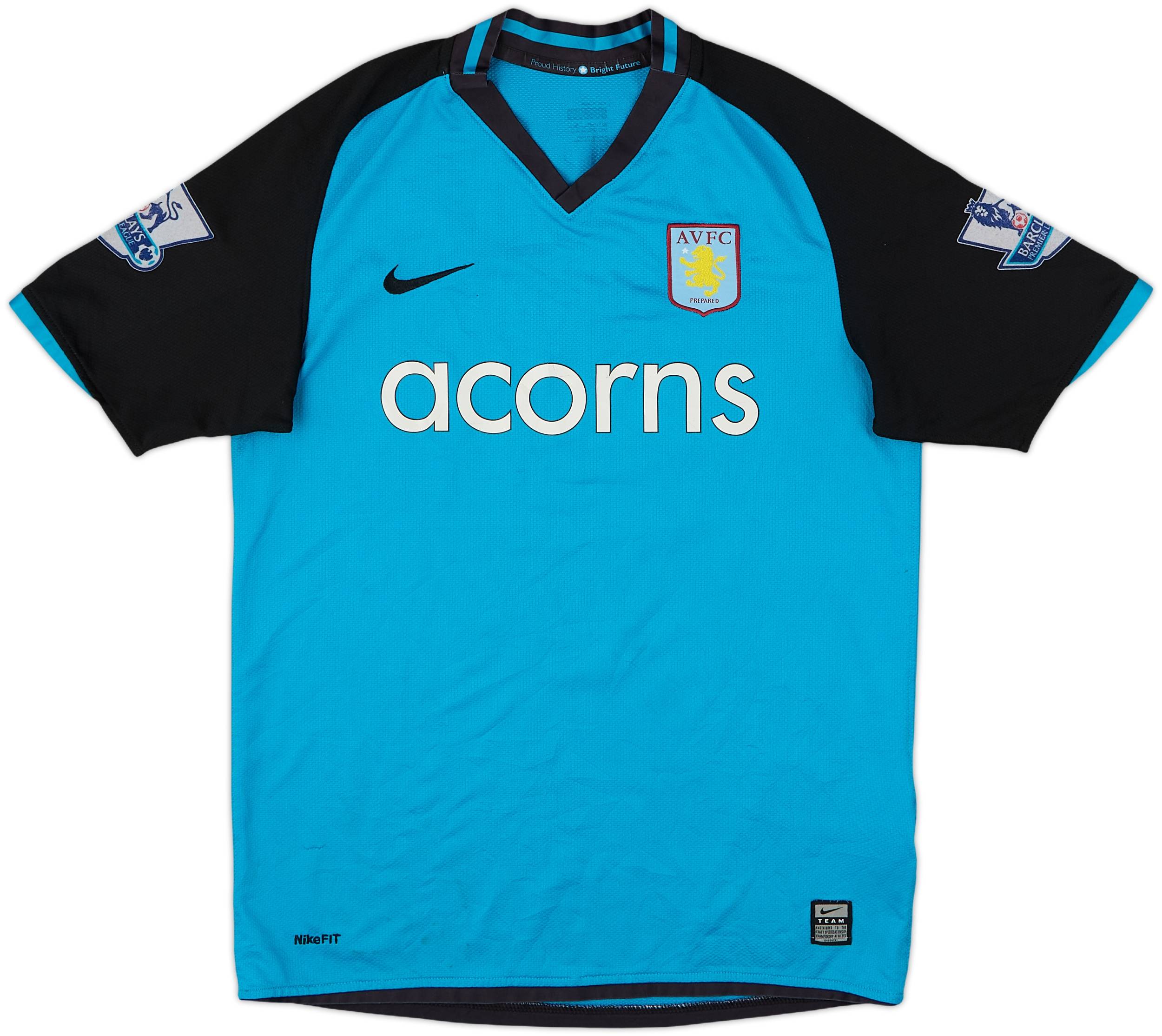 2008-09 Aston Villa Away Shirt Barry #6 - 6/10 - (XL.Boys)