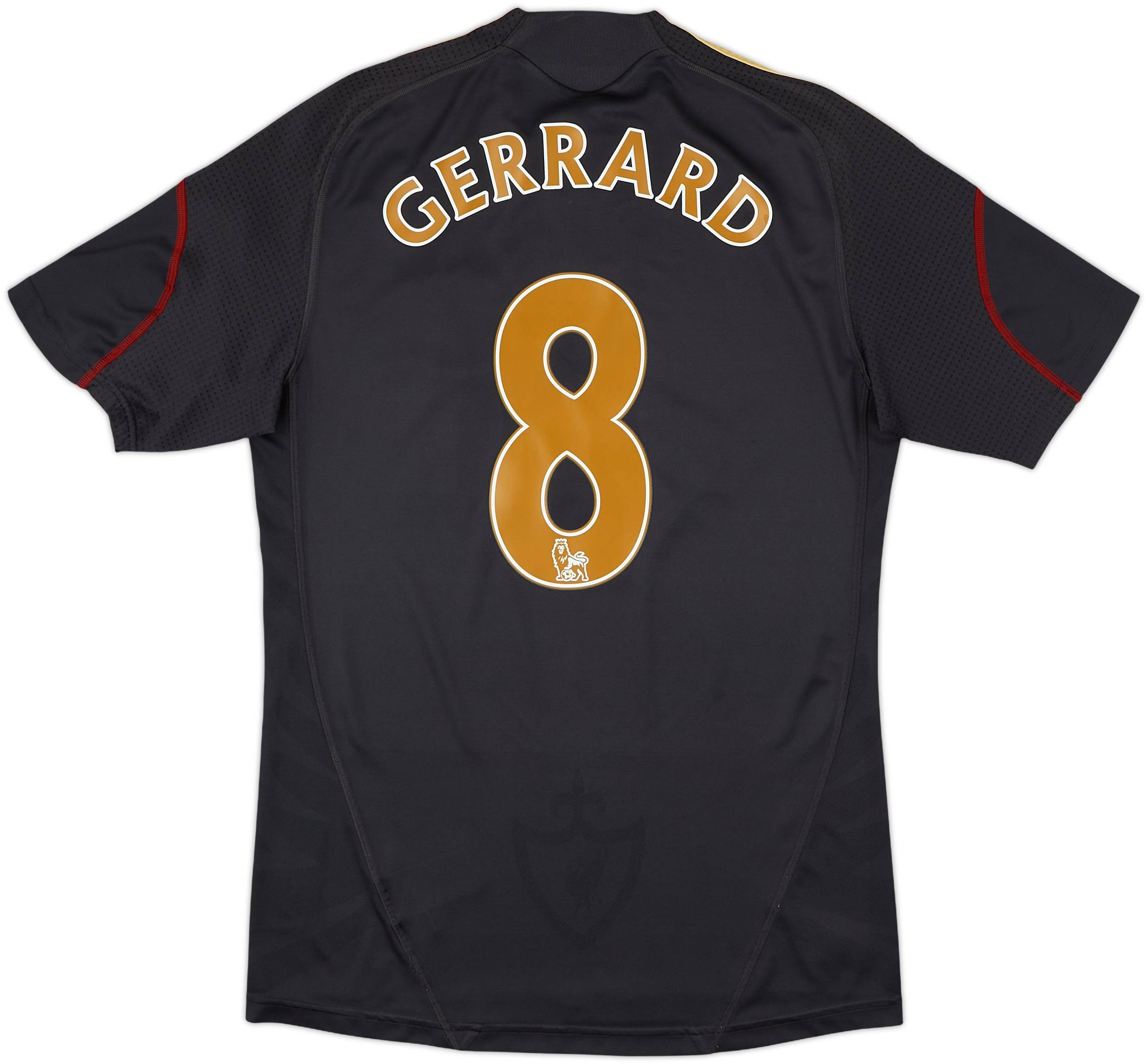 2009-10 Liverpool Away Shirt Gerrard #8 - 7/10 - (S)