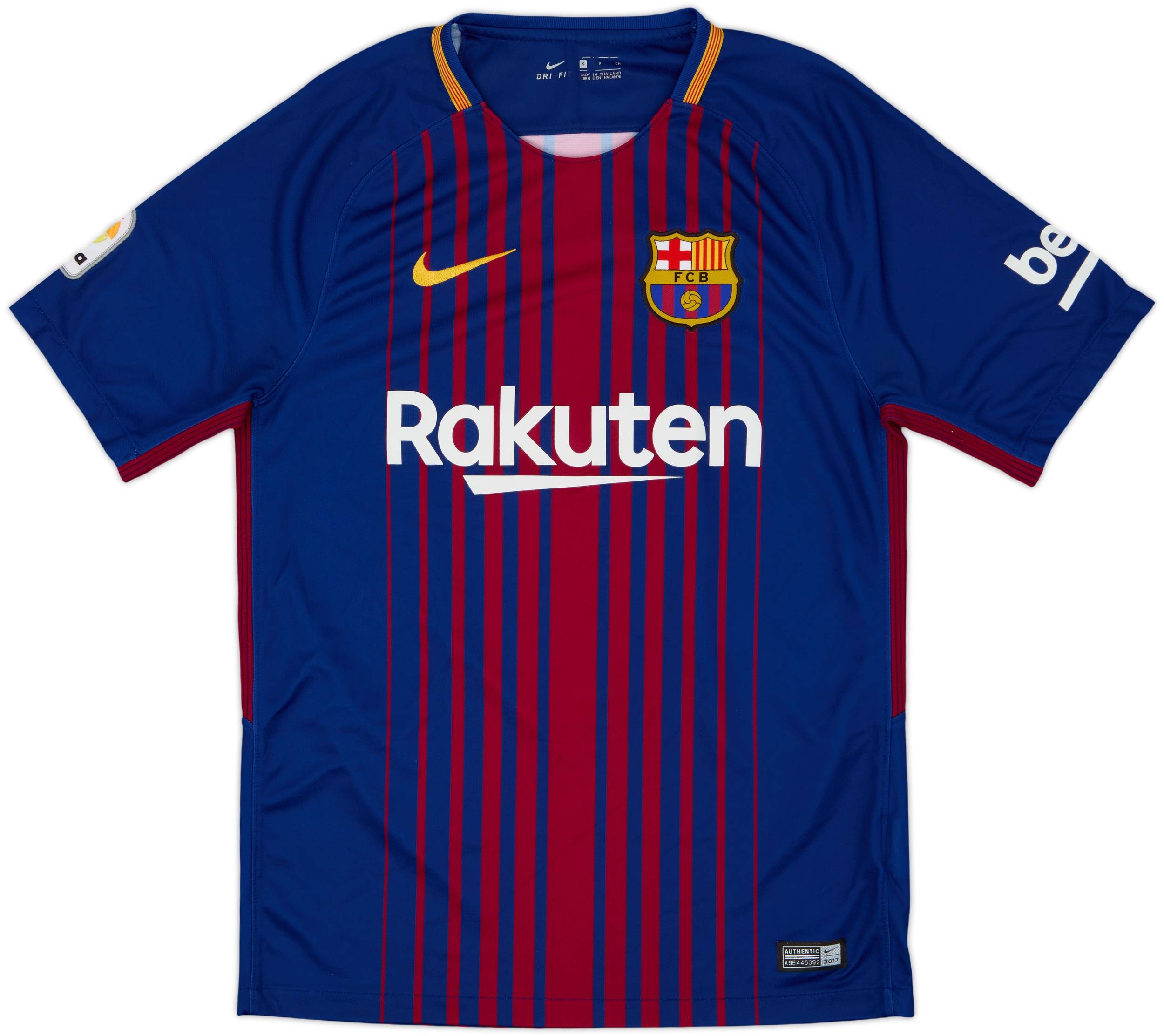2017-18 Barcelona Home Shirt Suarez #9 - 8/10 - (S)