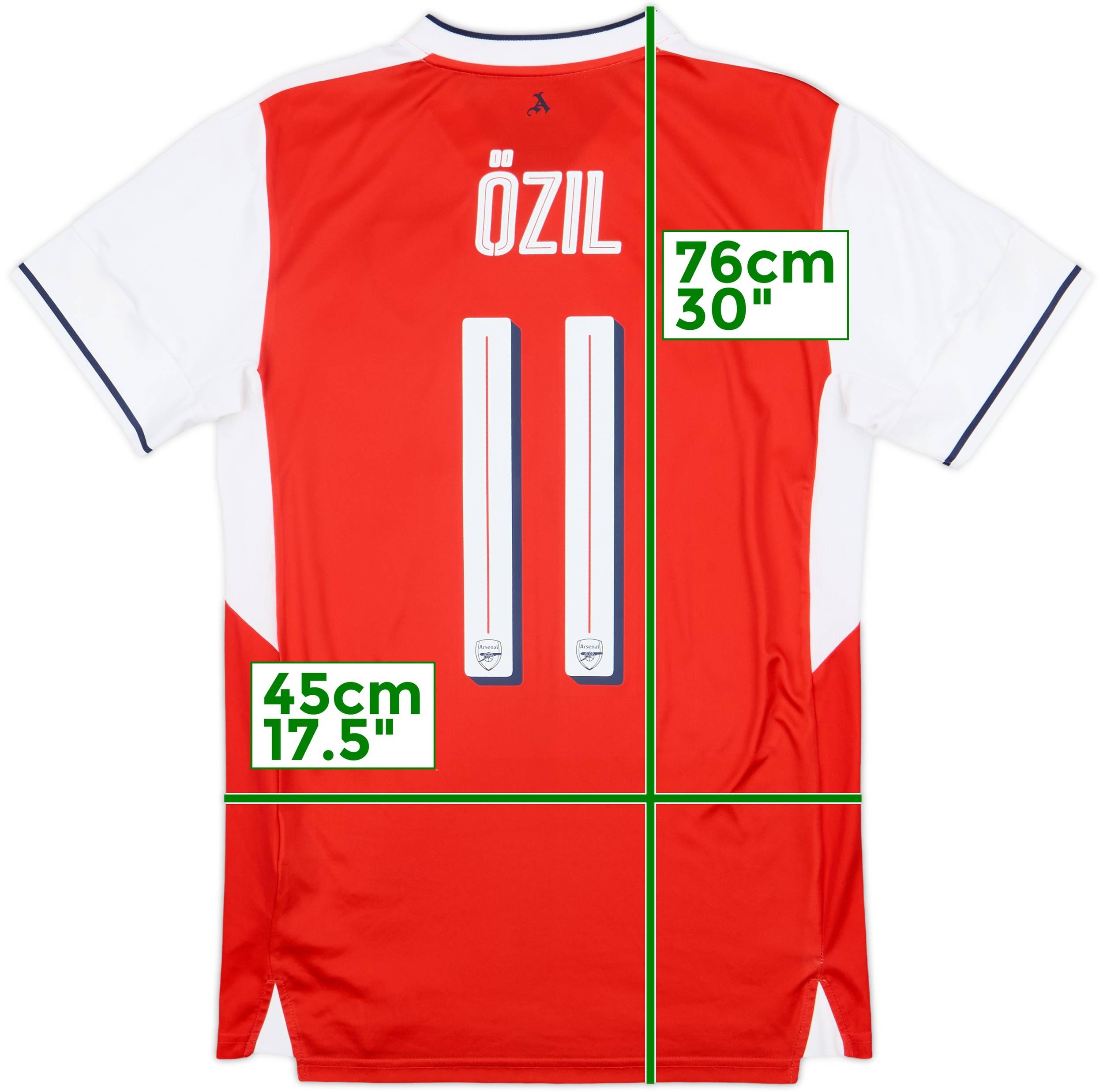 2016-17 Arsenal Home Shirt Ozil #11 - 8/10 - (S)
