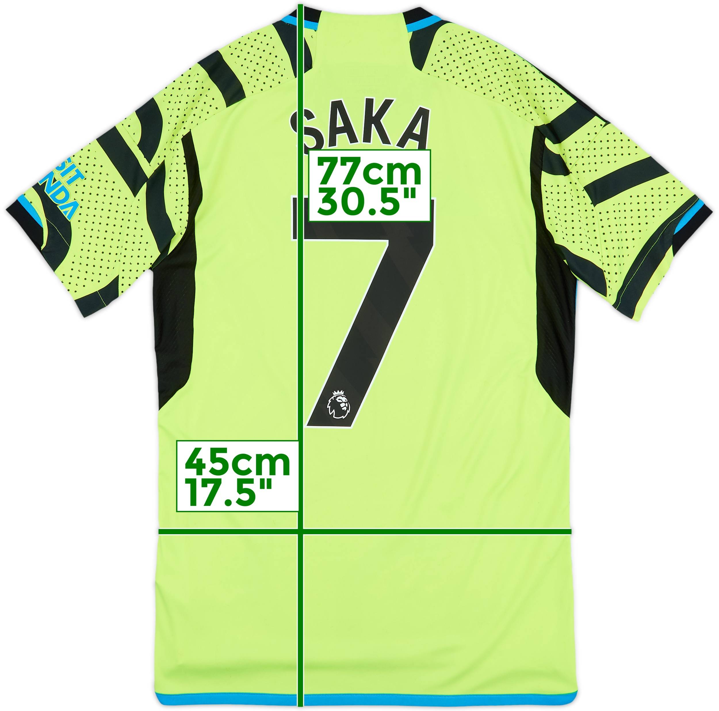 2023-24 Arsenal Away Shirt Saka #7 - 8/10 - (S)