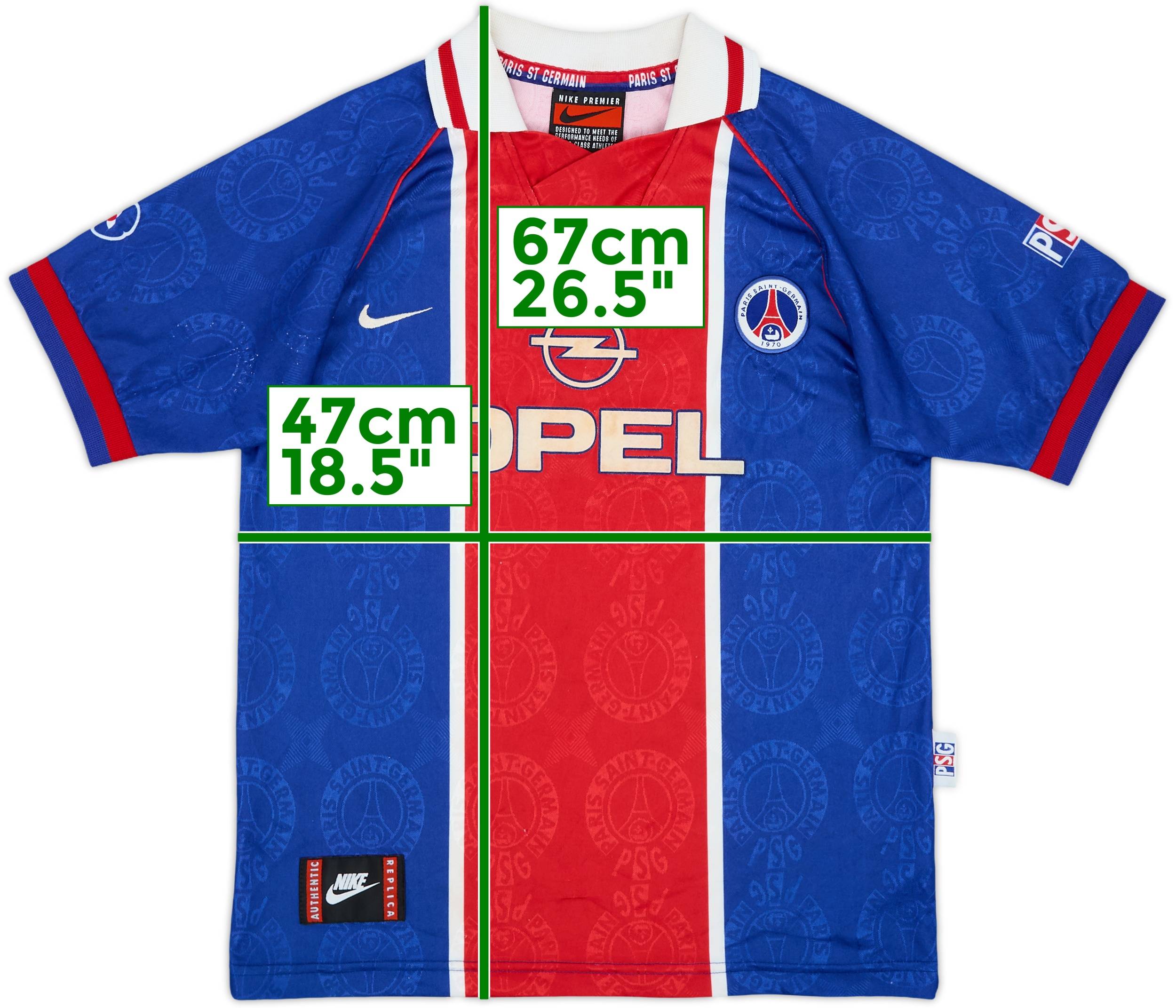 1996-97 Paris Saint-Germain Home Shirt - 6/10 - (L.Boys)