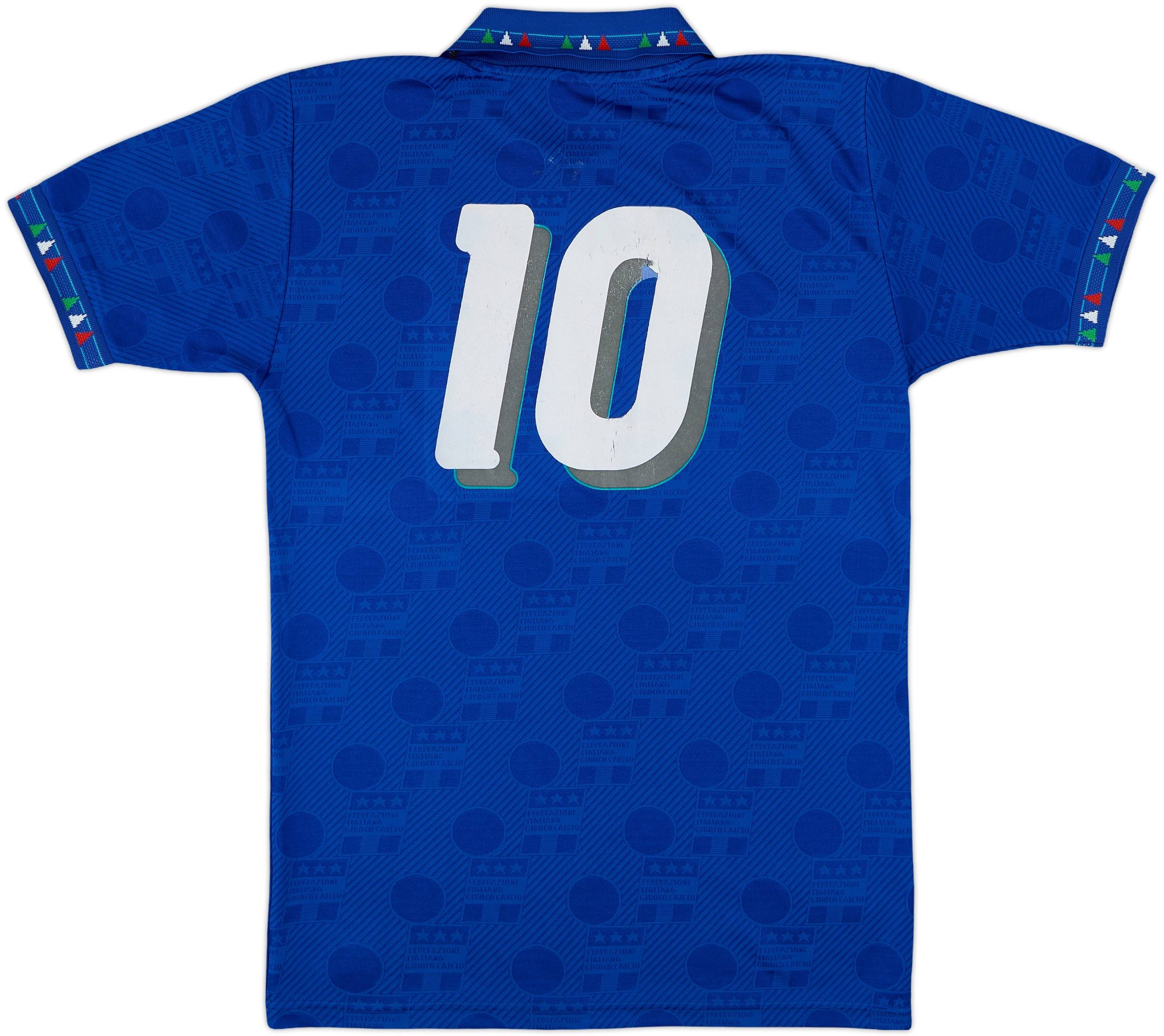 イタリア代表 1994 ホーム ユニフォーム #10 R.BAGGIO 1994 Italy Home Shirt (Baggio) #10 - 6/10 - (M)