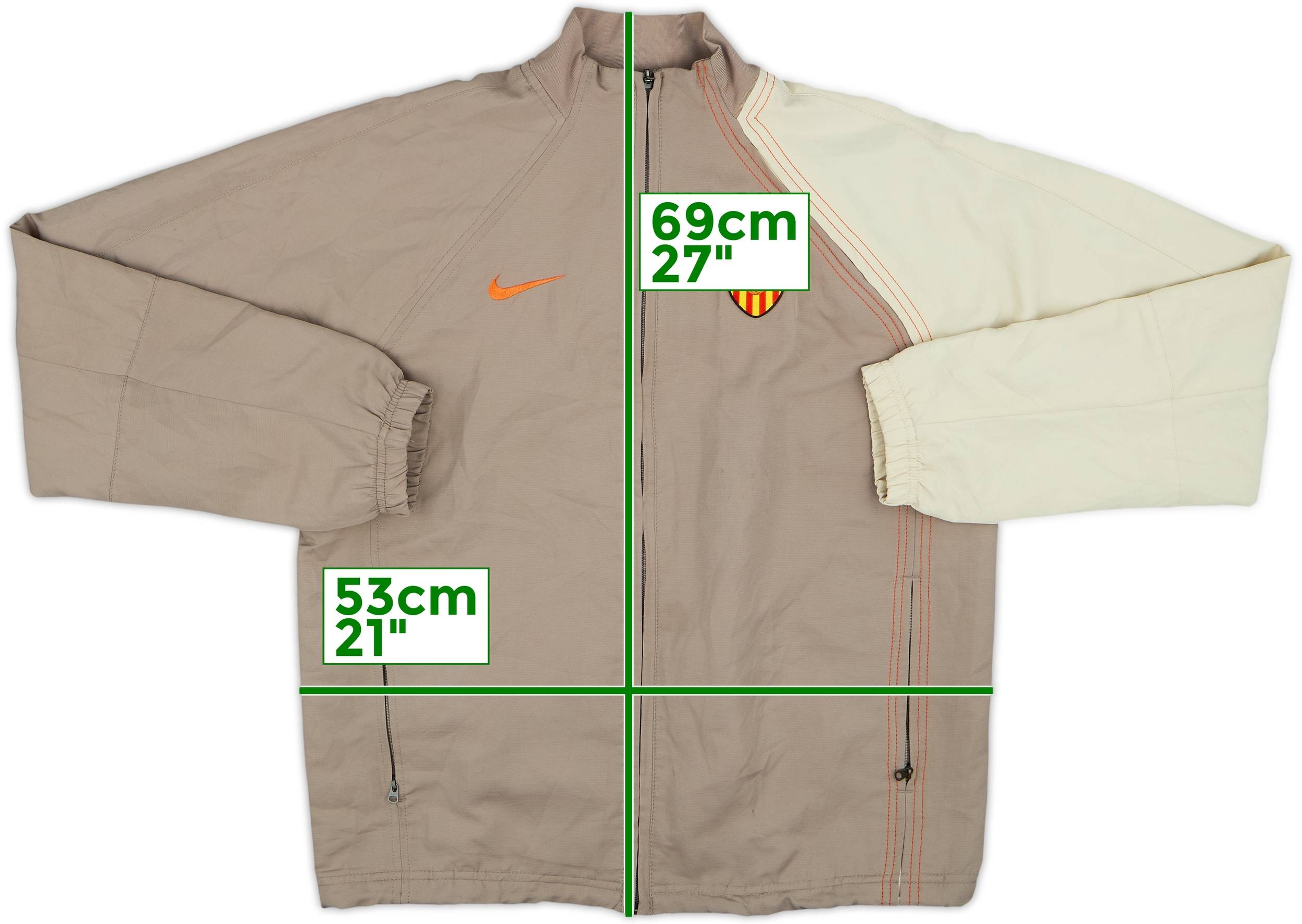 2004-05 Valencia Nike Track Jacket - 8/10 - (XL.Boys)