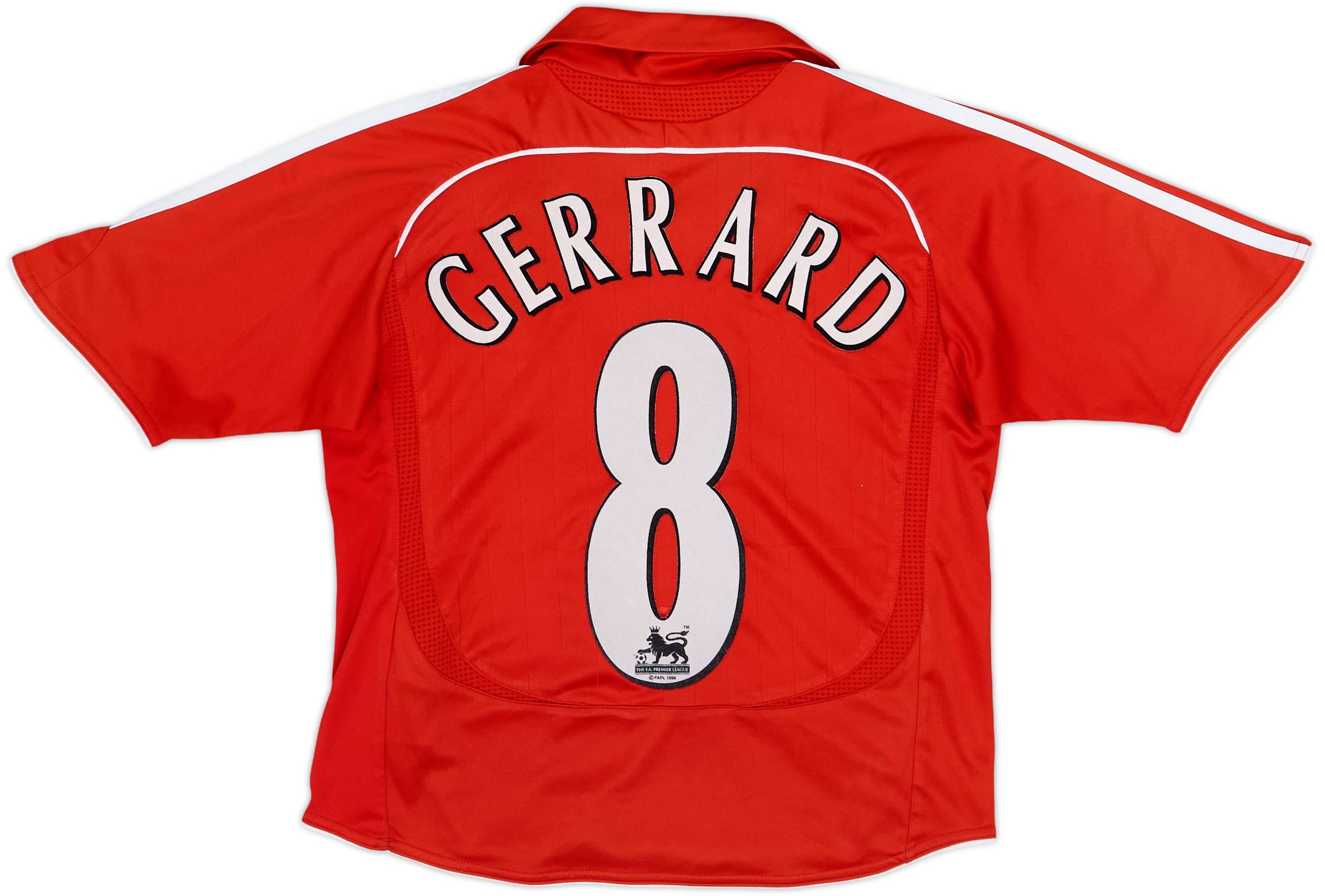 2006-08 Liverpool Home Shirt Gerrard #8 - 4/10 - (S.Boys)