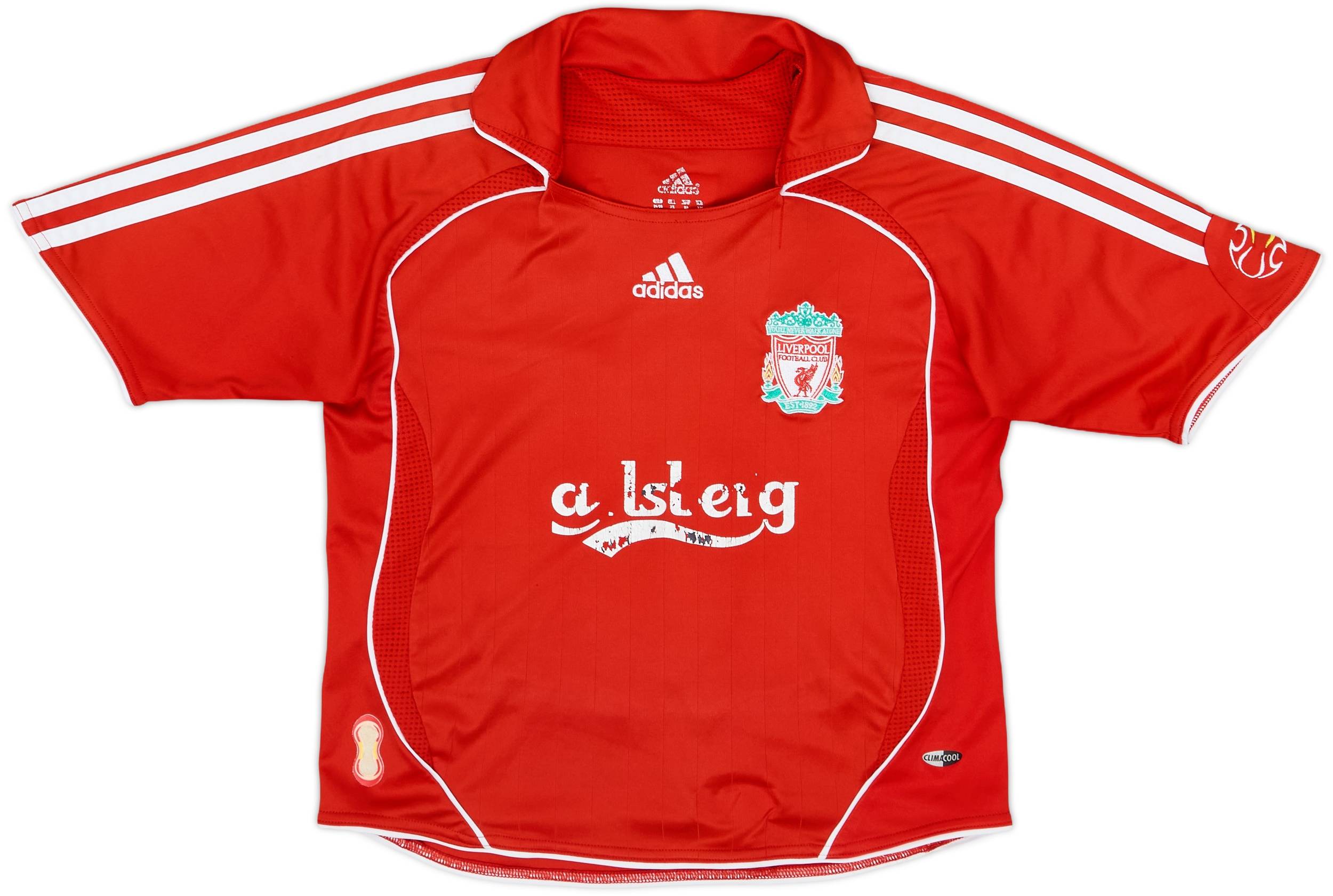 2006-08 Liverpool Home Shirt Gerrard #8 - 4/10 - (S.Boys)